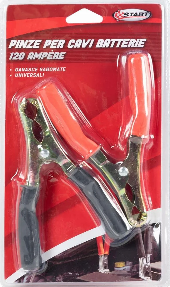 Start Set 2 Pinze Isolate per Cavi Batteria 120AH – Ideali per Auto, Camion e Veicoli Pesanti – Sicurezza Elettrica, Protezione da Cortocircuiti e Uso Facile