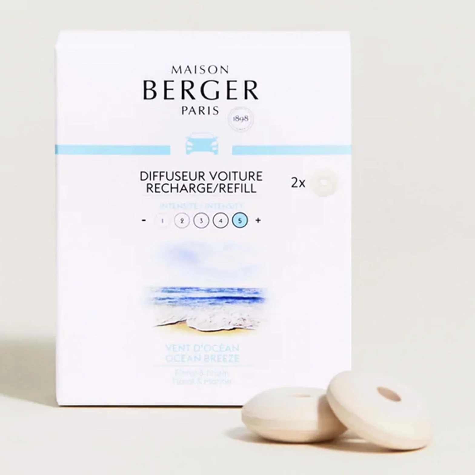 LAMPE BERGER Ricarica Diffusori Auto Profumo Rinfrescante Brezza Oceanica