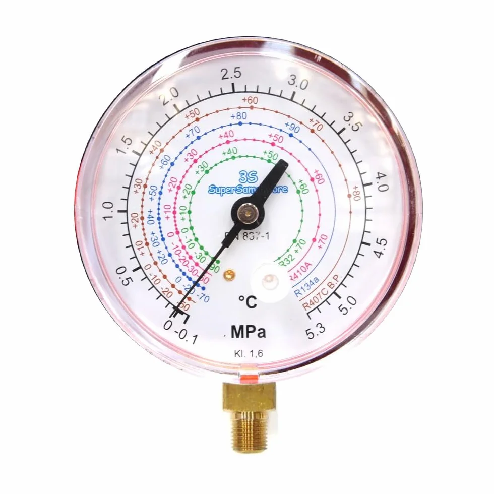 Manometro Alta Pressione Universale per Climatizzatori Scale Gas R32 R410A R407C R134A