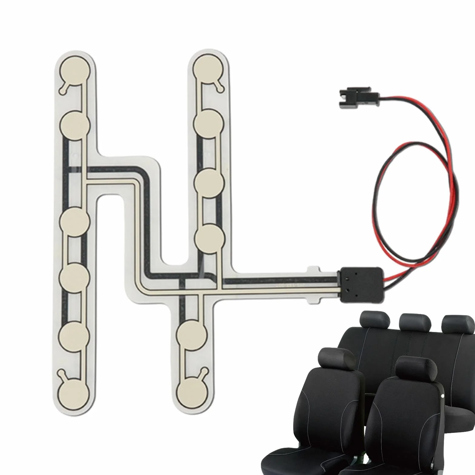 Sensore Di Pressione Della Cintura Di Sicurezza - Promemoria Sicuro Del Sensore Di Pressione Della Cintura Di Sicurezza Per Auto | Accessorio Di Guida Per Avvisi Luminosi E Acustici Semplice Da Config