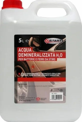 Acqua demineralizzata H2O per batterie e Ferri da Stiro 5L