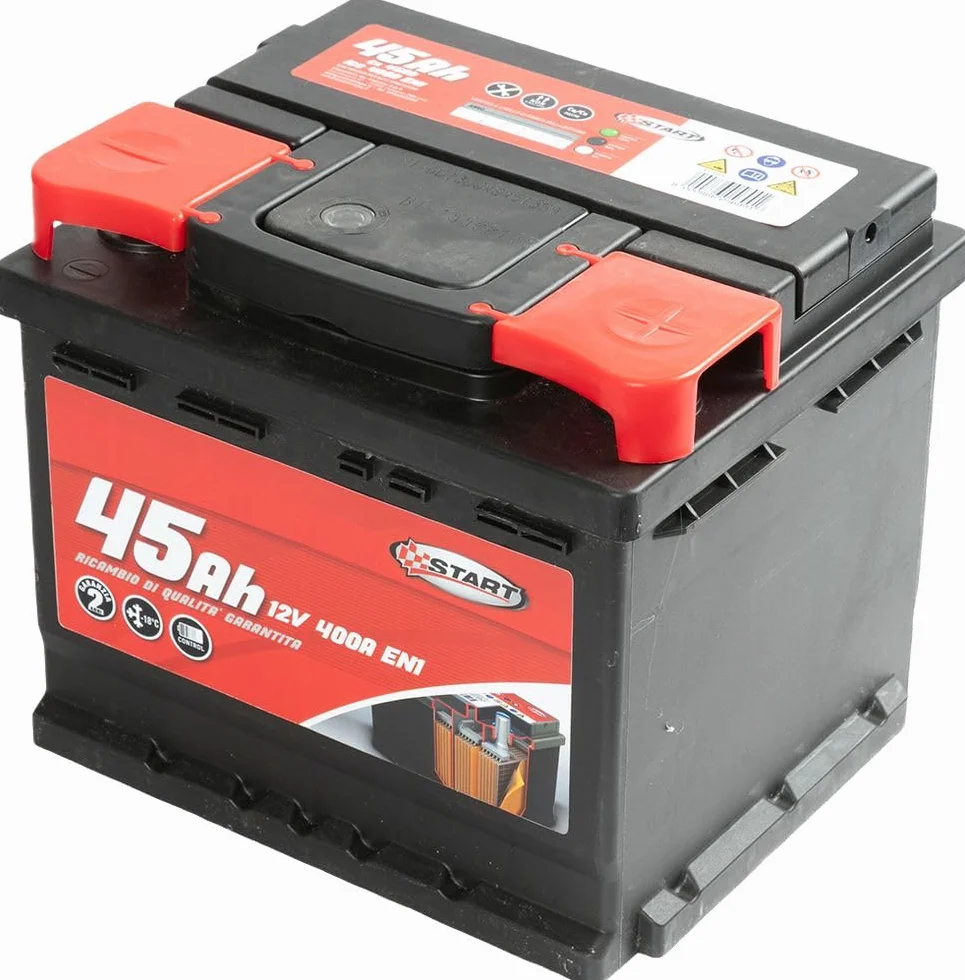 Batteria Auto 45AH 12V 400A polo positivo destro Cassetta L1