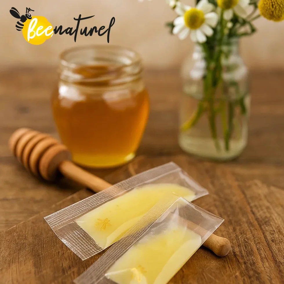 Pappa reale biologica e fresca 120g 100% naturale 120 baccelli da 1 grammo
