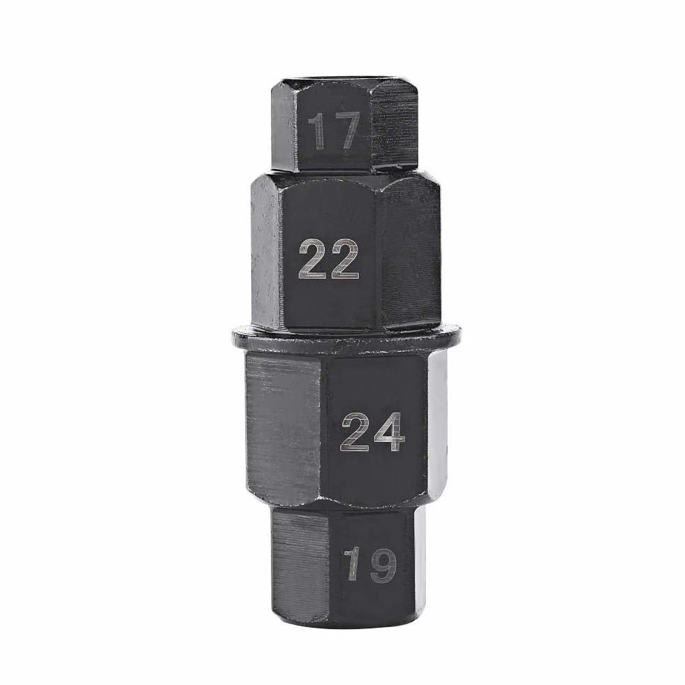 Fydun Chiave Esagonale per Ruota Moto 17mm 19mm 22mm 24mm Strumento di Rimozione ASSE Nero