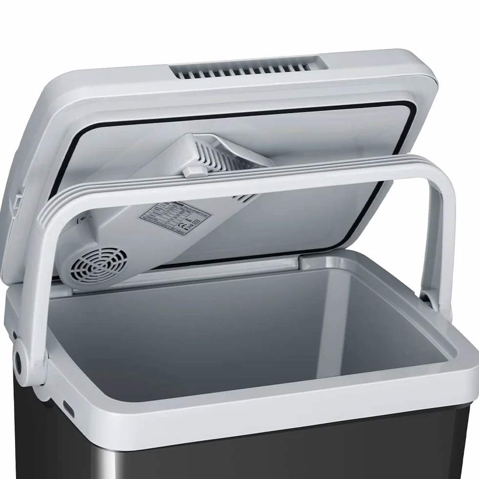 Frigorifero Elettrico Portatile 32 Litri, Mini Frigo 230V 12V, Freddo e Caldo per Camion Auto Campeggio