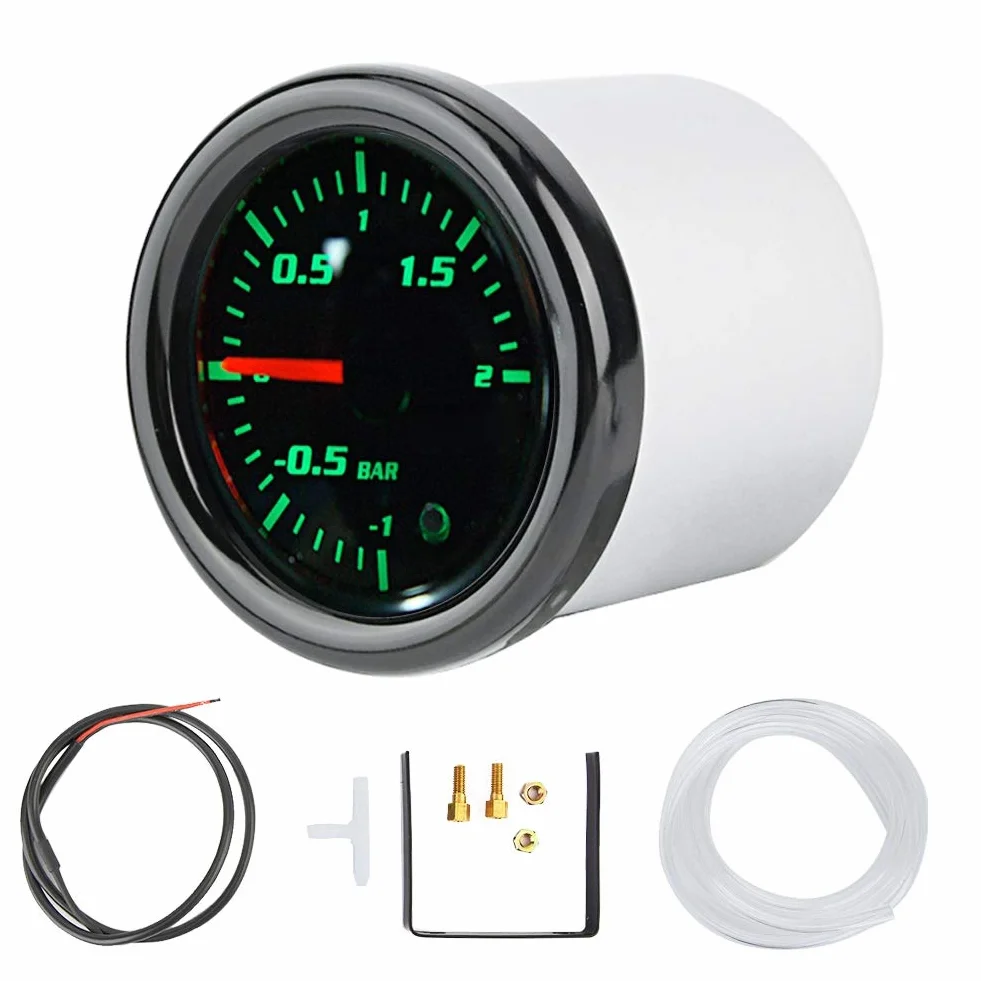 Misuratore Turbo Boost, Yctze 2" 52mm Universale Display LED Misuratore Turbo Boost Moto Con Sensore per ladedruckanzeige manometro pressione turbo