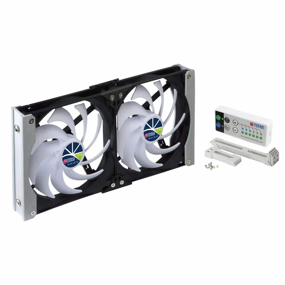 Titan TTC-SC20 Wentylator 12V CC IP55 90mm z Timerem i Regulatorem Prędkości