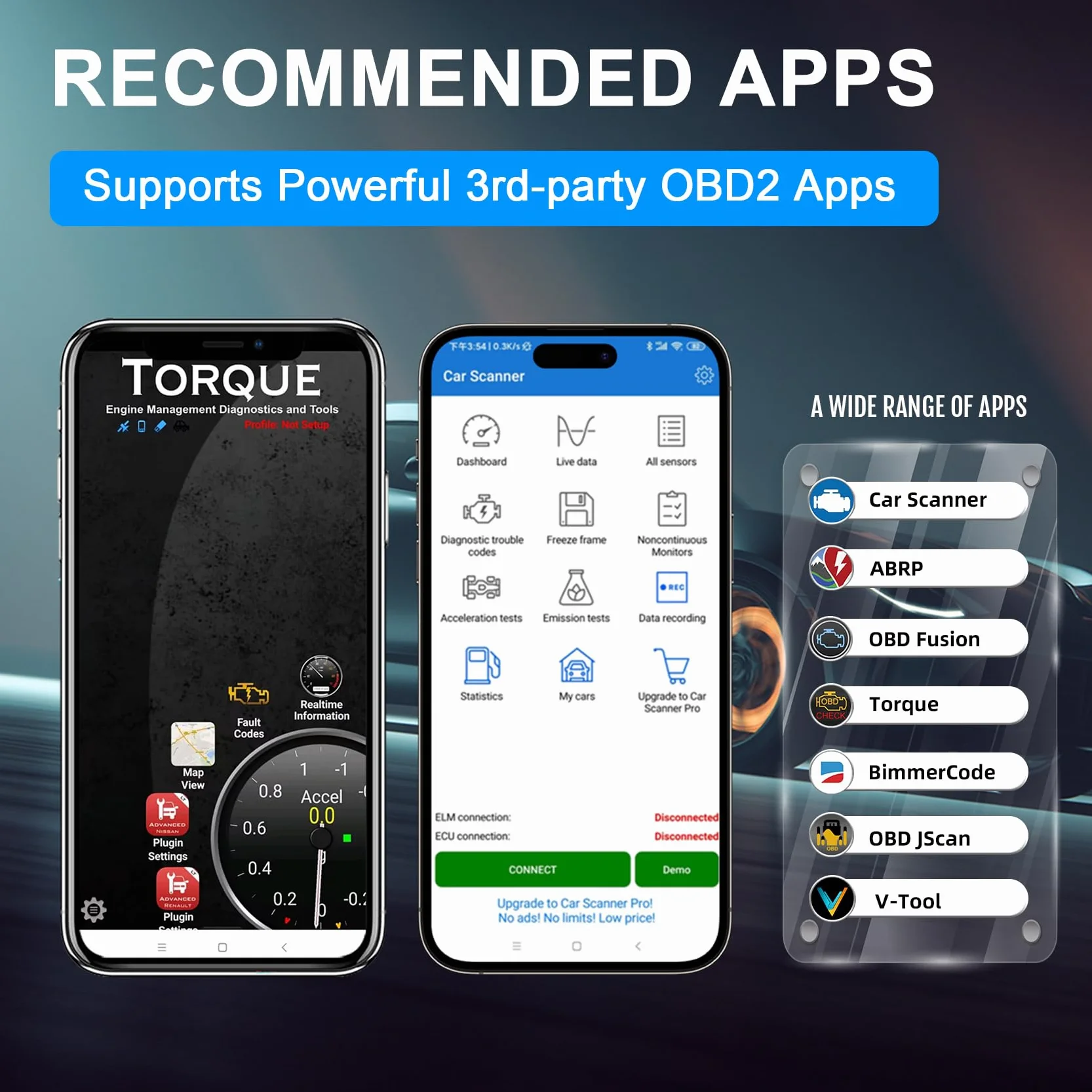 Vgate iCar Pro 2S OBD2 Bluetooth Lettore Codici Motore Diagnostico Scanner Compatibile iOS Android EV Ibridi