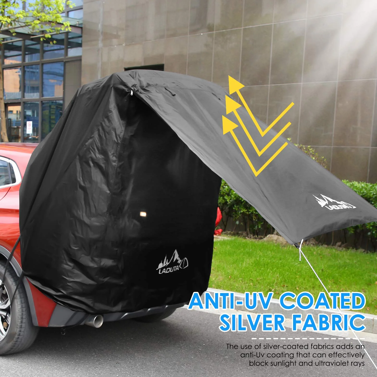 Tenda Parasole per Portellone Posteriore B3 Protezione Solare Impermeabile SUV Campeggio