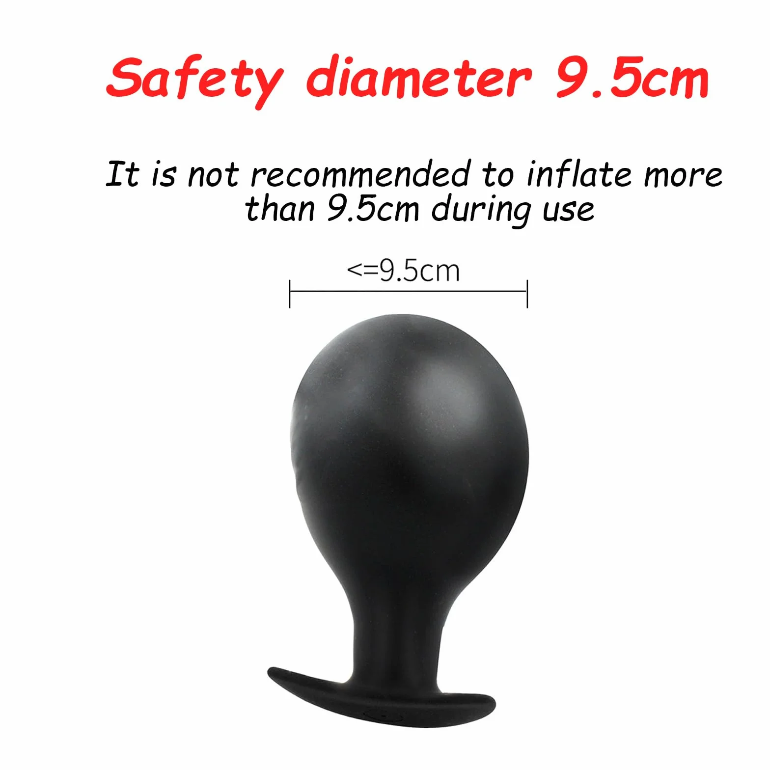 Bavaglio Gonfiabile in Silicone per Bondage, Gag Bocca Dildo Nero, Palla Regolabile, Giocattolo Sessuale per Donne