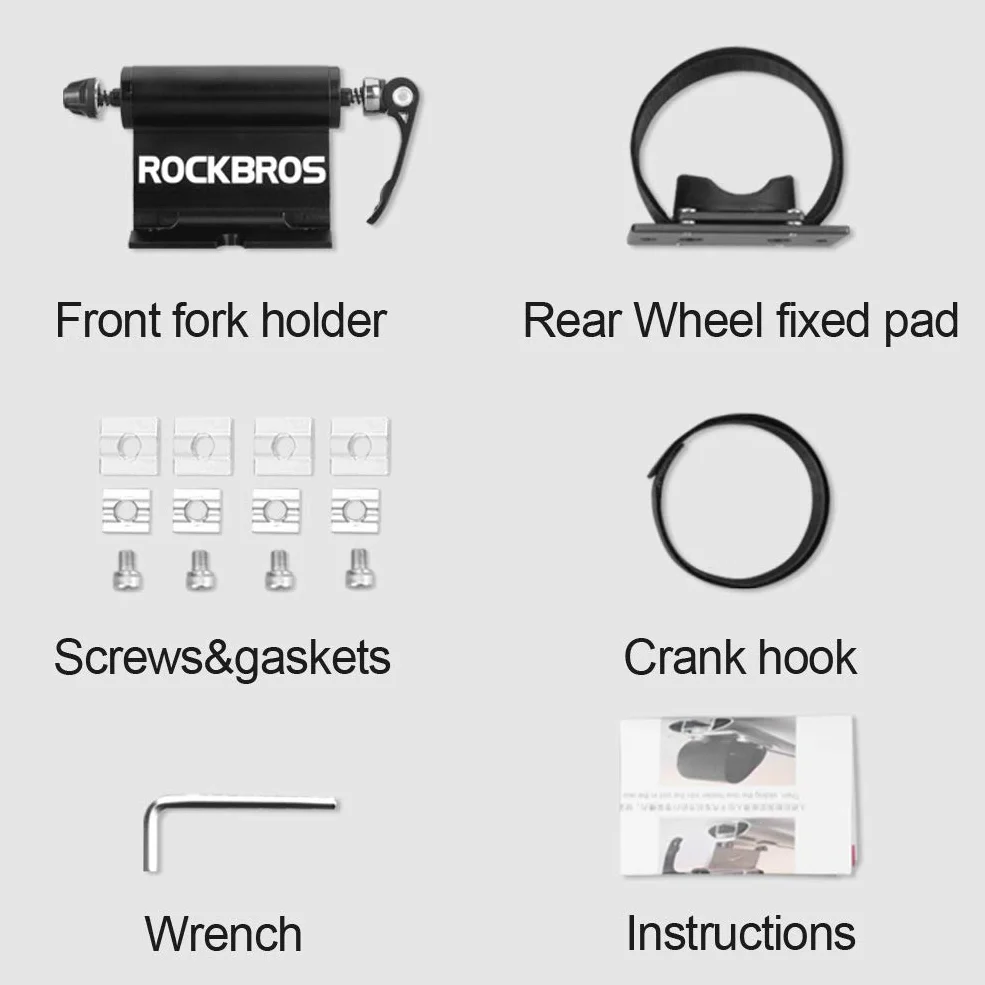 ROCKBROS Portabici per Auto SUV con Barre Portatutto, Supporto Bicicletta Sgancio Rapido