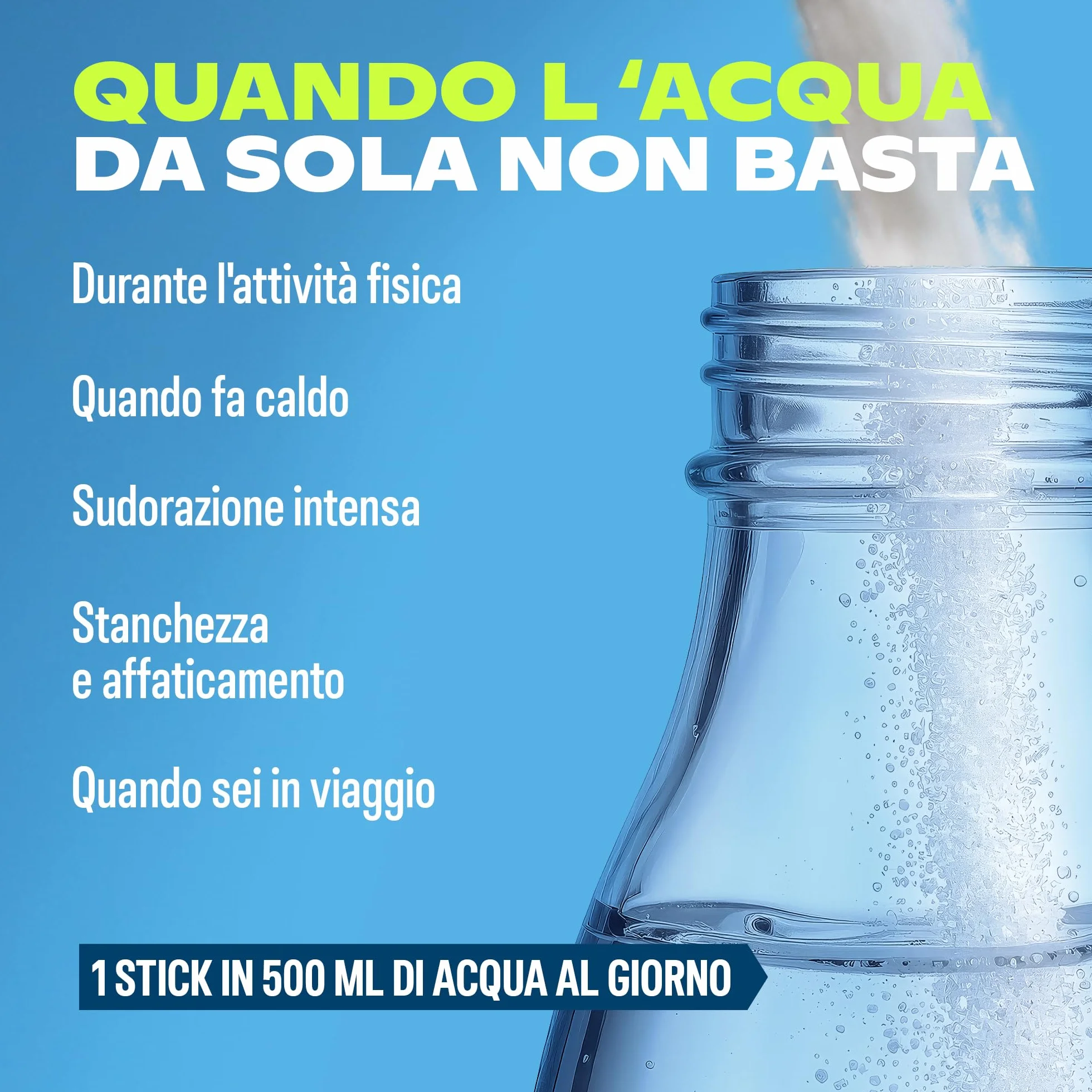 Liquid I.V. 16 stick Integratore Elettroliti Idratazione Rapida Sodio Potassio Vitamine B3 B5 B6 B12 C Lemon Lime Vegano Senza Glutine