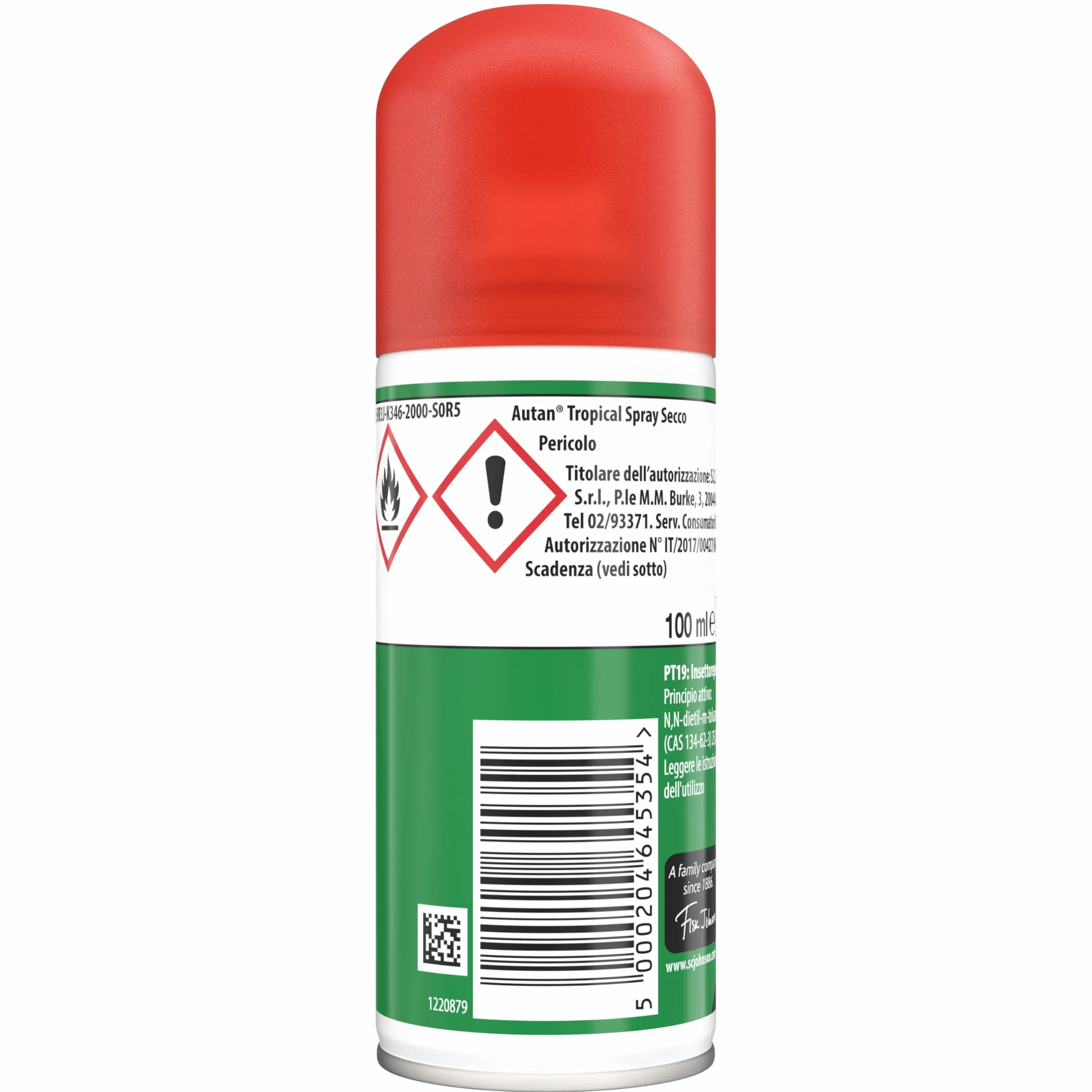 Autan Tropical Spray Secco Antizanzare Forte Repellente Zanzare 8h Protezione 2x100 ml