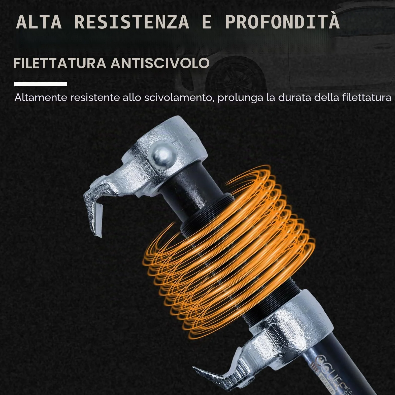 CCLIFE 2 Pezzi Compressore Molla Ammortizzatore per Auto Professionale 1,2T