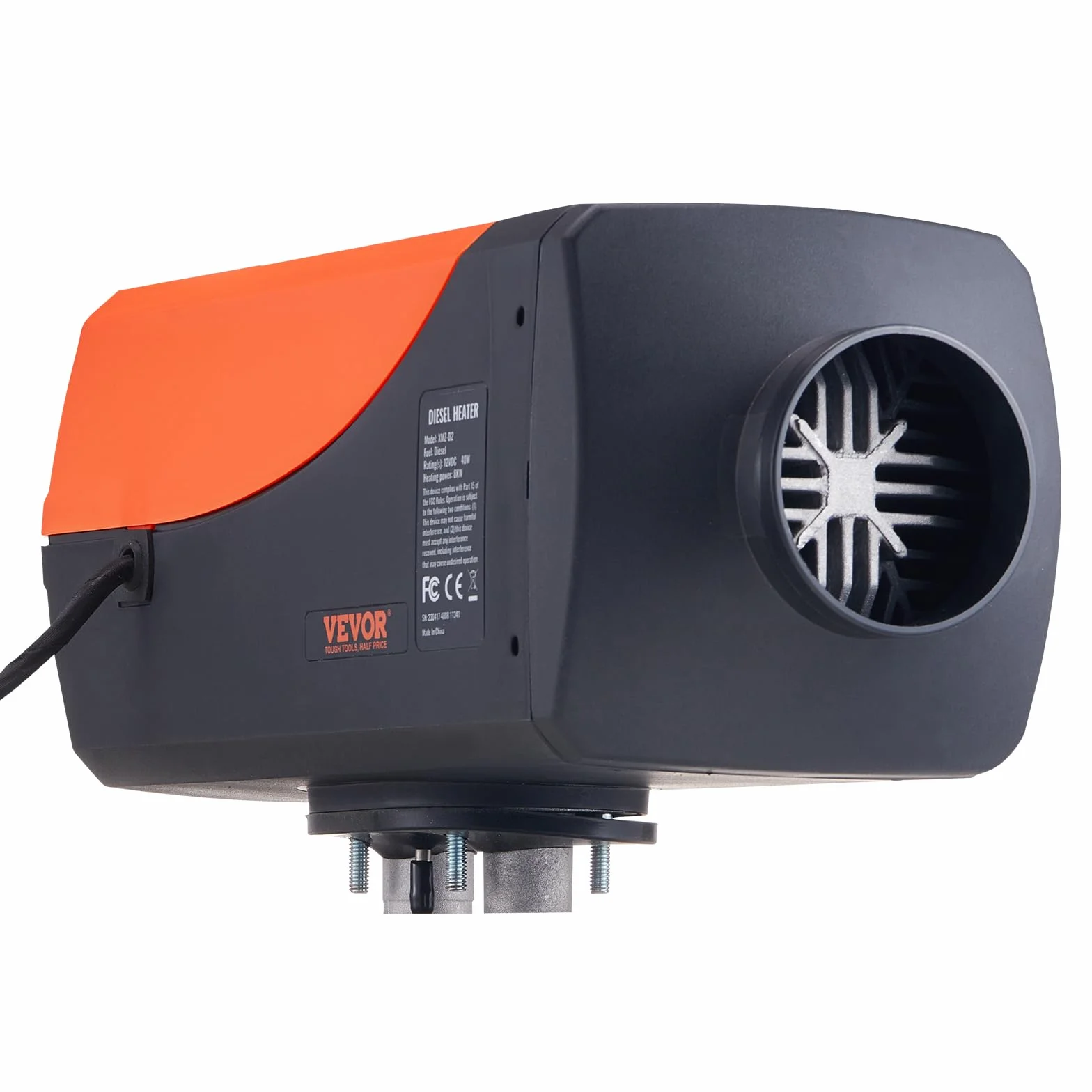 VEVOR Riscaldatore d'Aria Diesel 12V 5-8KW per Auto Camper Camion RV con Controllo Remoto 8℃ -36℃ 20-25m²
