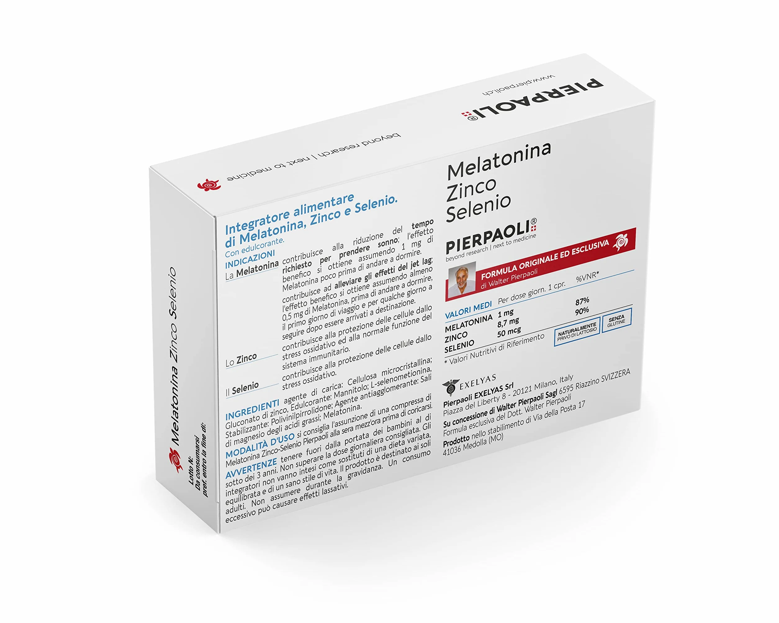 Melatonina Zinco Selenio Pierpaoli 60 Compresse