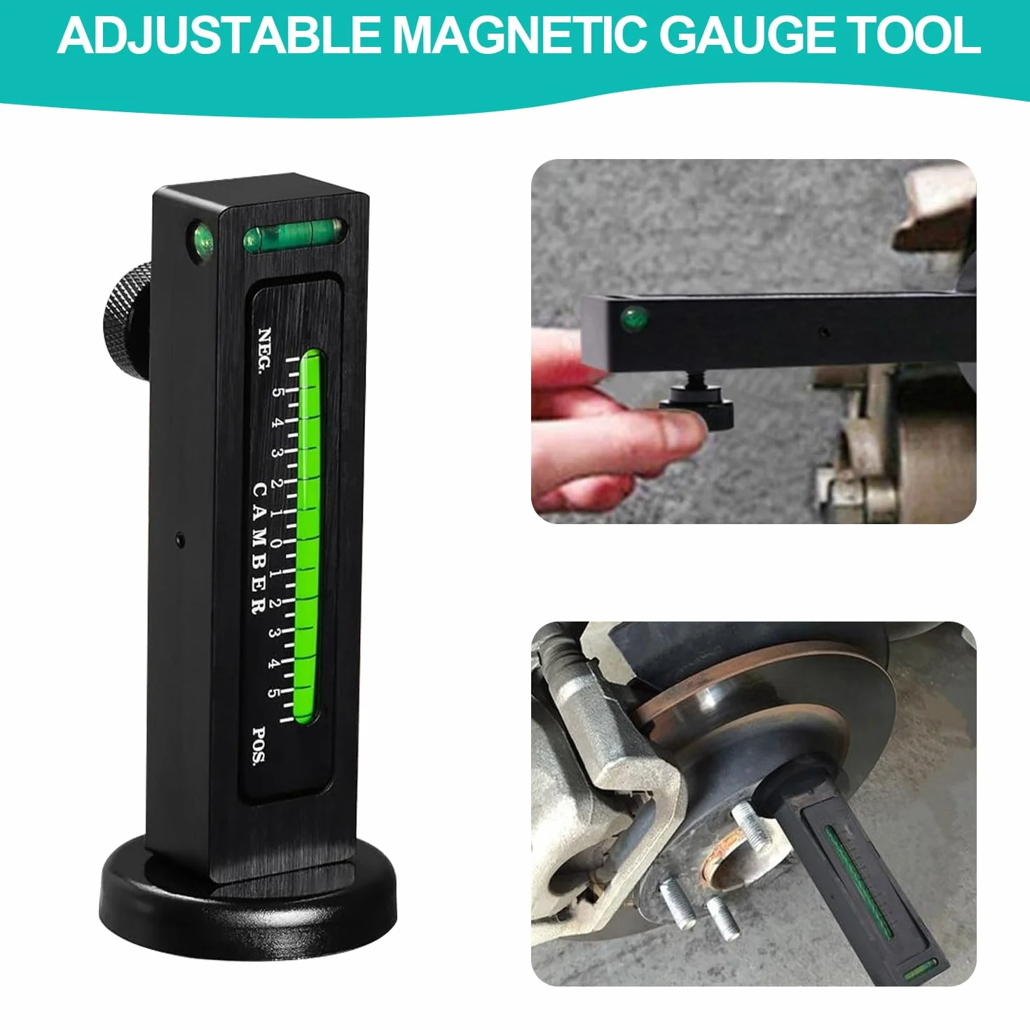 Strumenti Allineamento Ruote Auto, Multifunzionale Misura Magnetico Regolabile, Allineamento Campanatura Camber (1)
