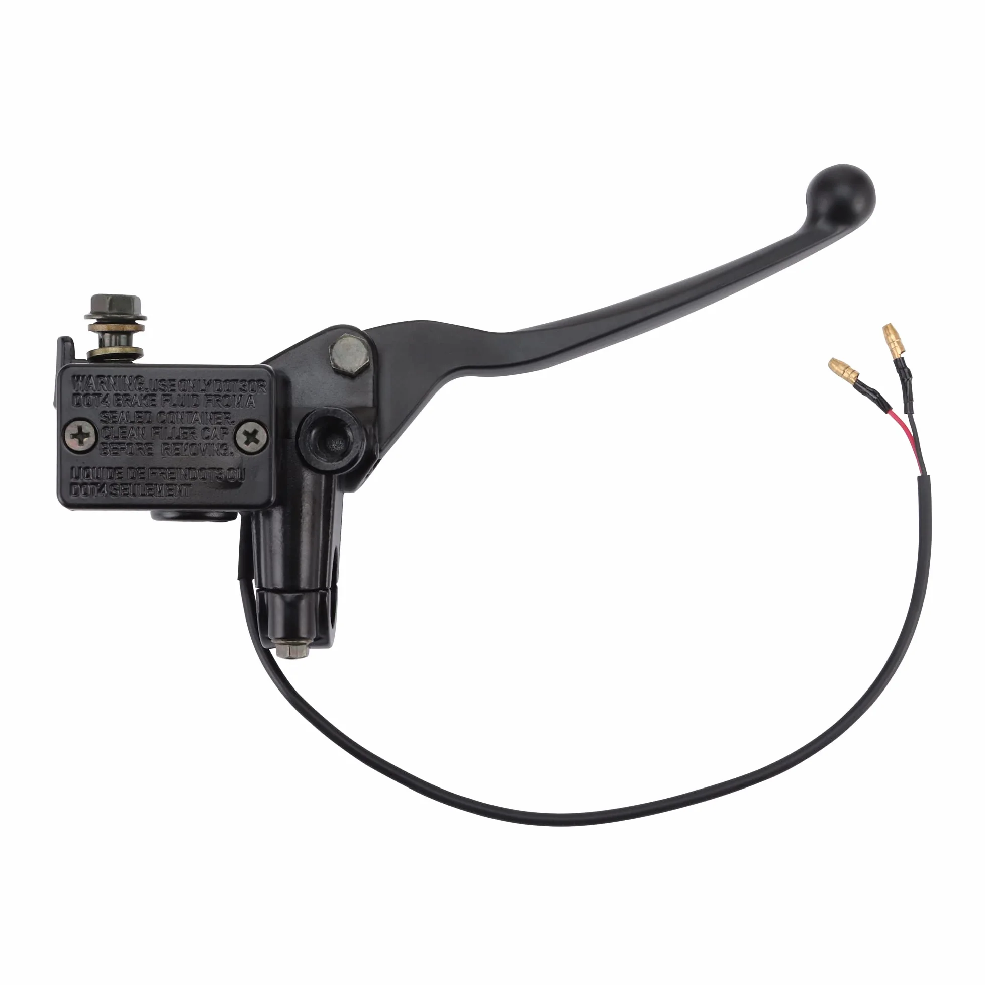 GOOFIT Leva Frizione Destra Idraulico Pompa Freno Anteriore ATV Scooter Pit Bike Dirt Bike Go kart Nero