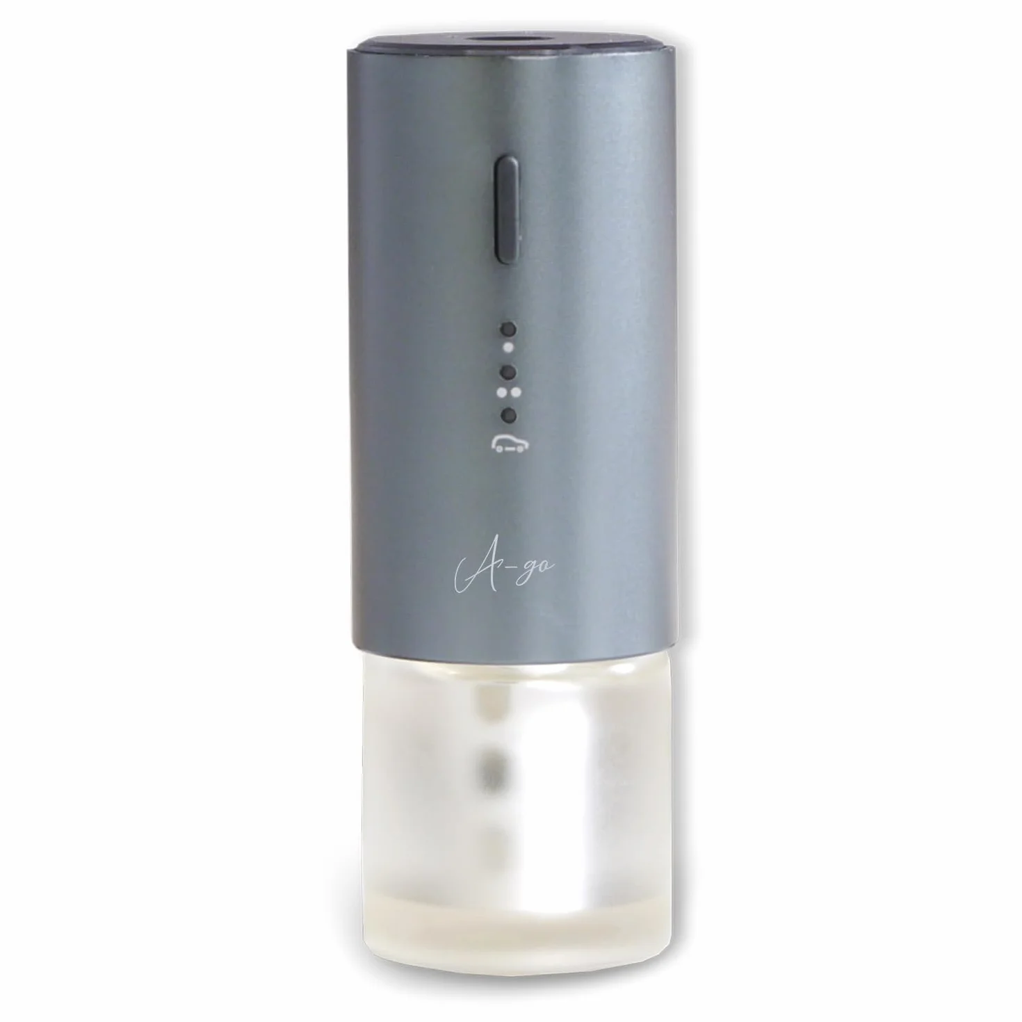 Gisa Wellness A-GO ELEGANCE Diffusore per Auto 12 ml con Batteria Ricaricabile Fragranza Agrumata Oli Essenziali Tecnologia Vibration System