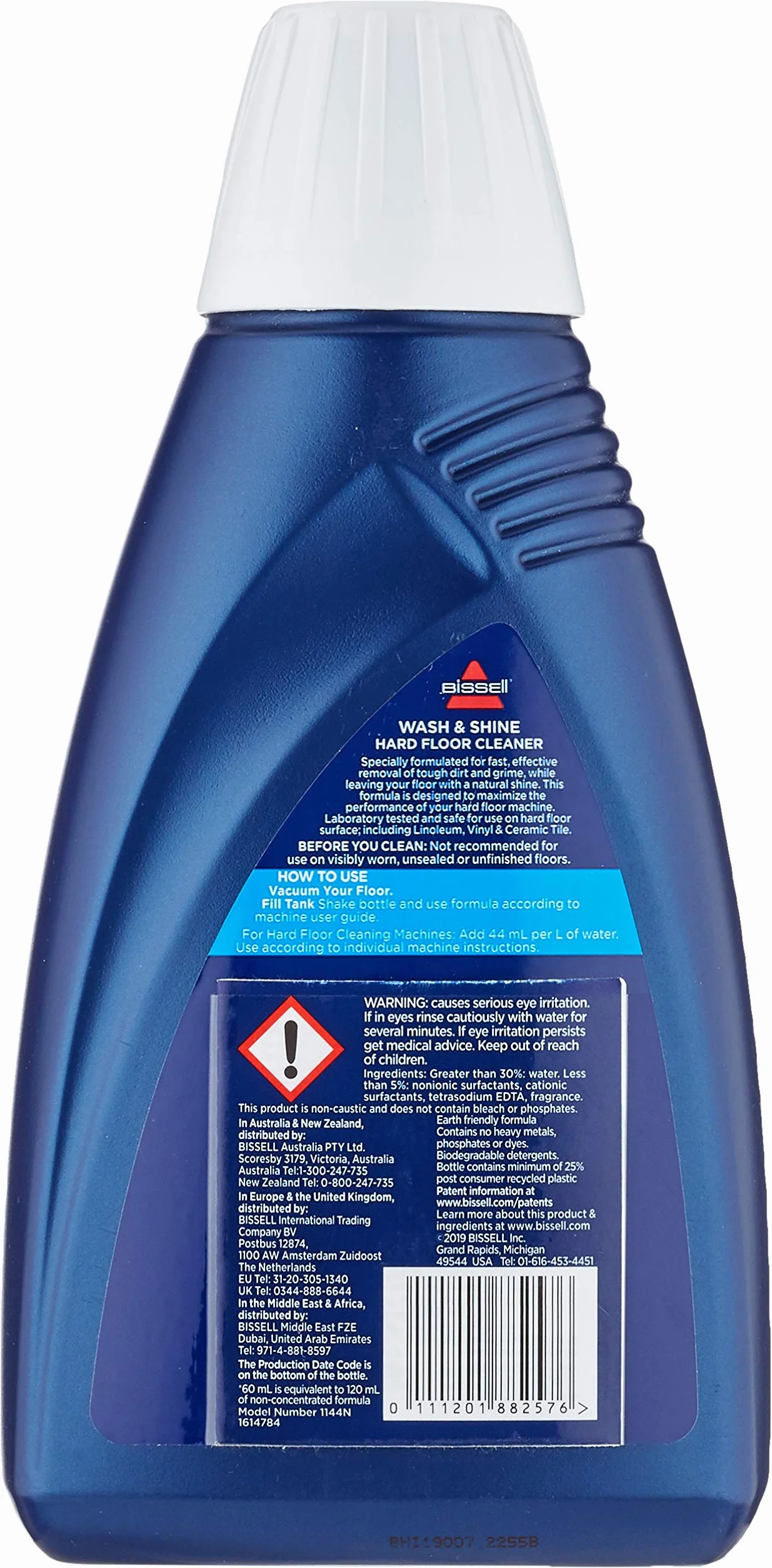 BISSELL 1144N Wash & Shine Detergente Pavimenti Duri, 1 litro