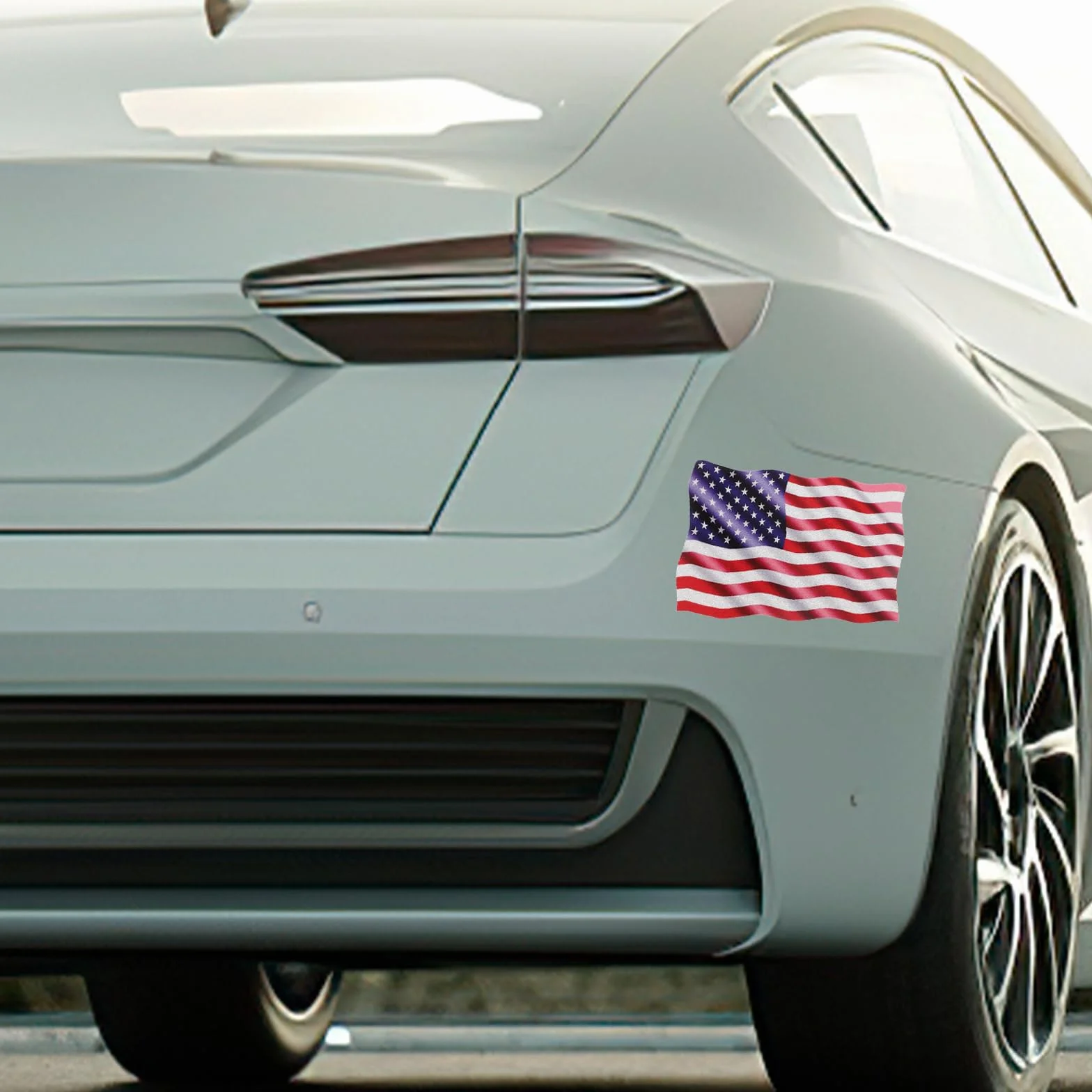 Adesivi Magnetici Per Auto Bandiera Americana 3 Pezzi Riflettente Paraurti Cofano Veicolo