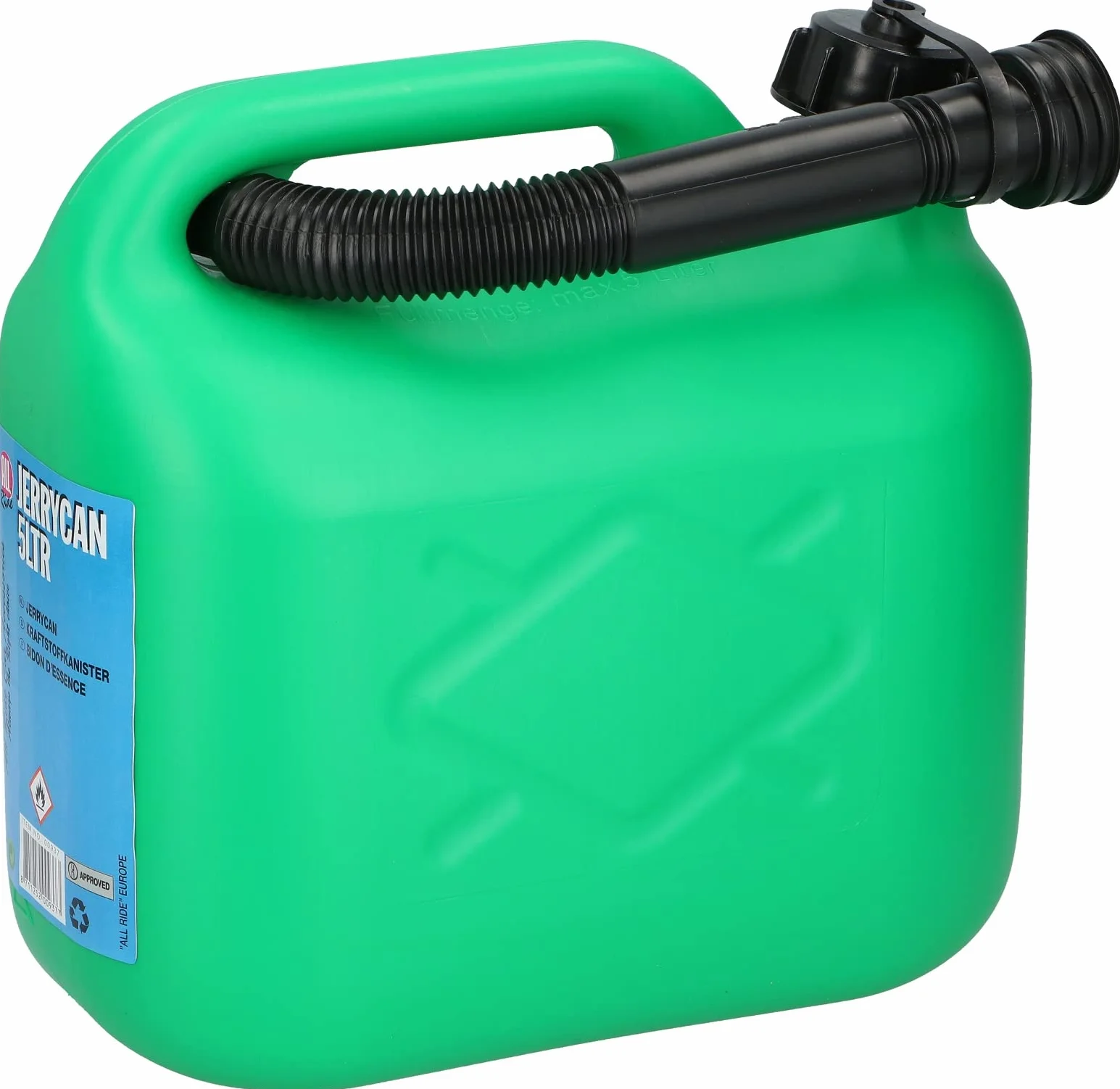 All Ride 871125200937 Tanica Verde con Rubinetto Flessibile, 5L, 300Gr