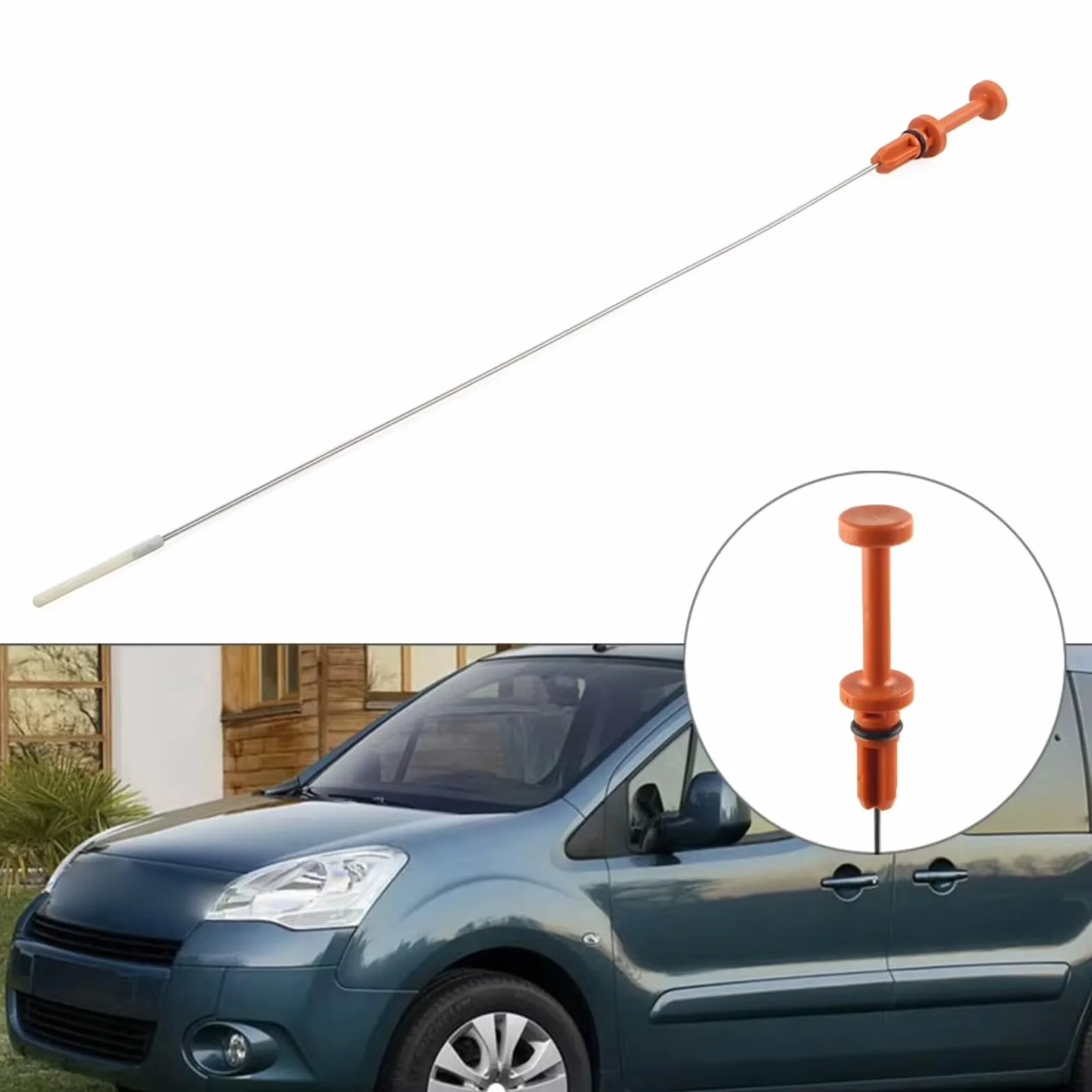 Indicatore Livello Olio Motore per Peugeot 106 1996-2004 206 1998-2020 306 1993-2002 56 cm Auto 1.1 1.4 1.6 Asta di Livello Olio Motore 117475
