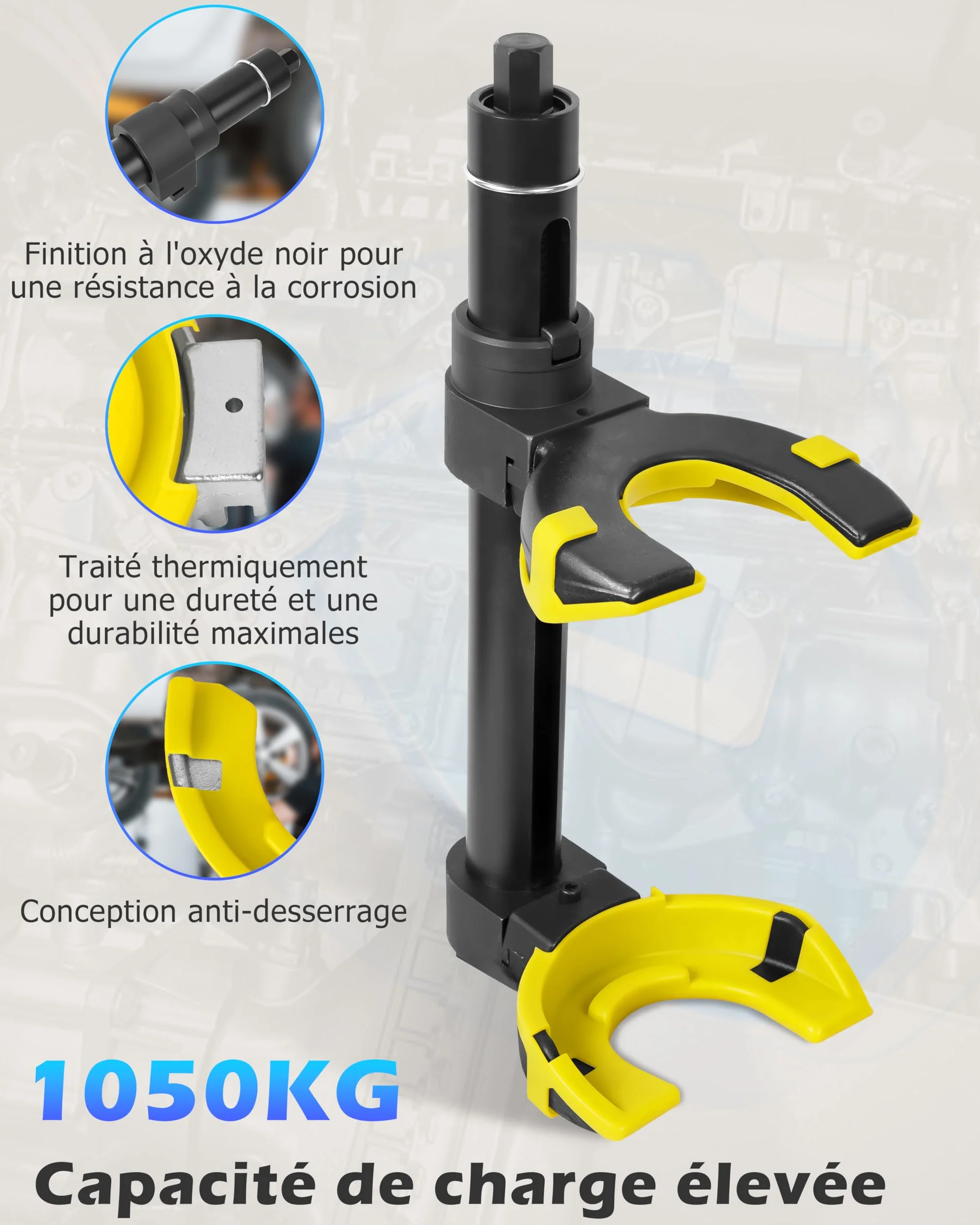 DAYUAN Compressore a Molla 1000kg Macpherson Strut Coil Spring Dumper Estrattore
