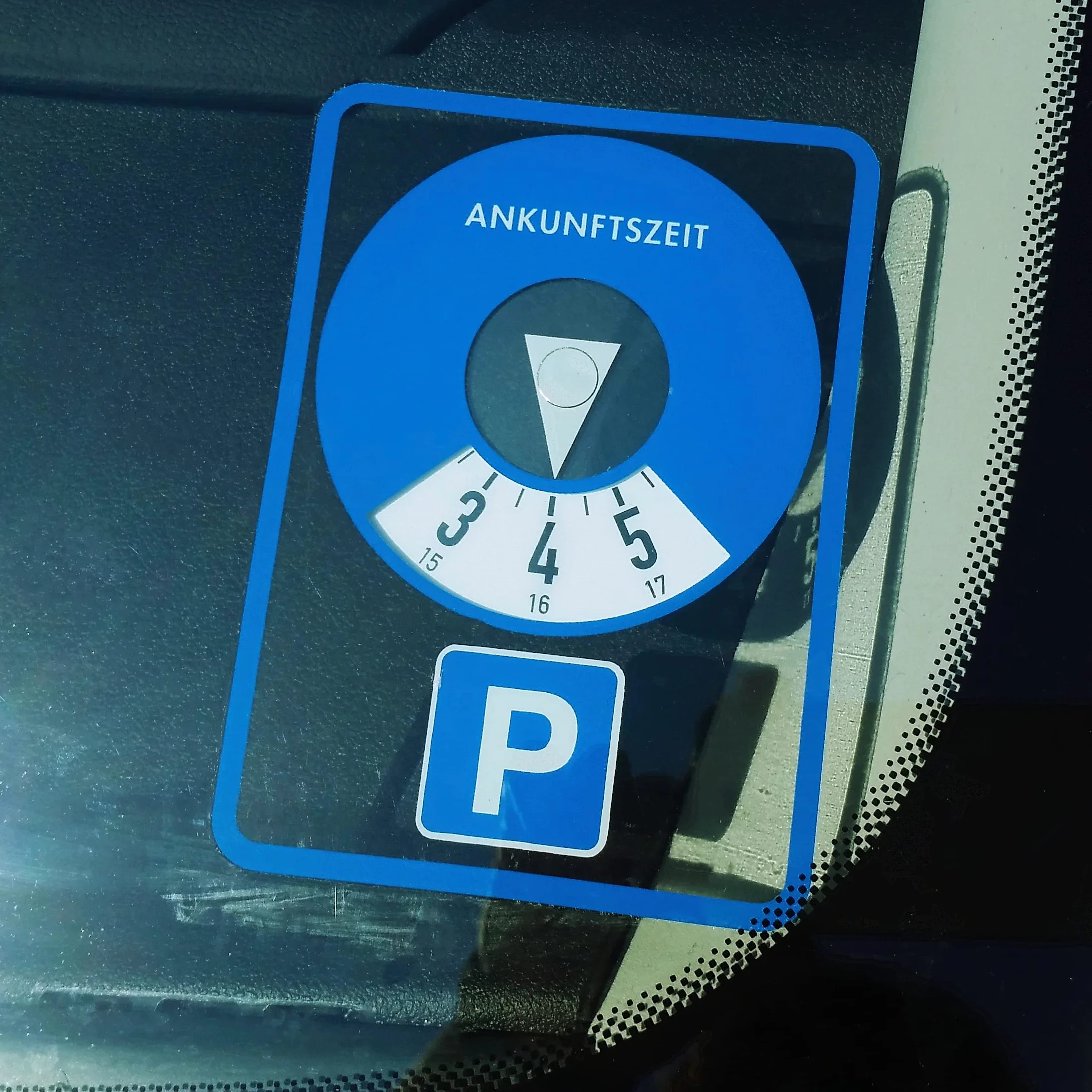 Disco orario autoadesivo variante B
