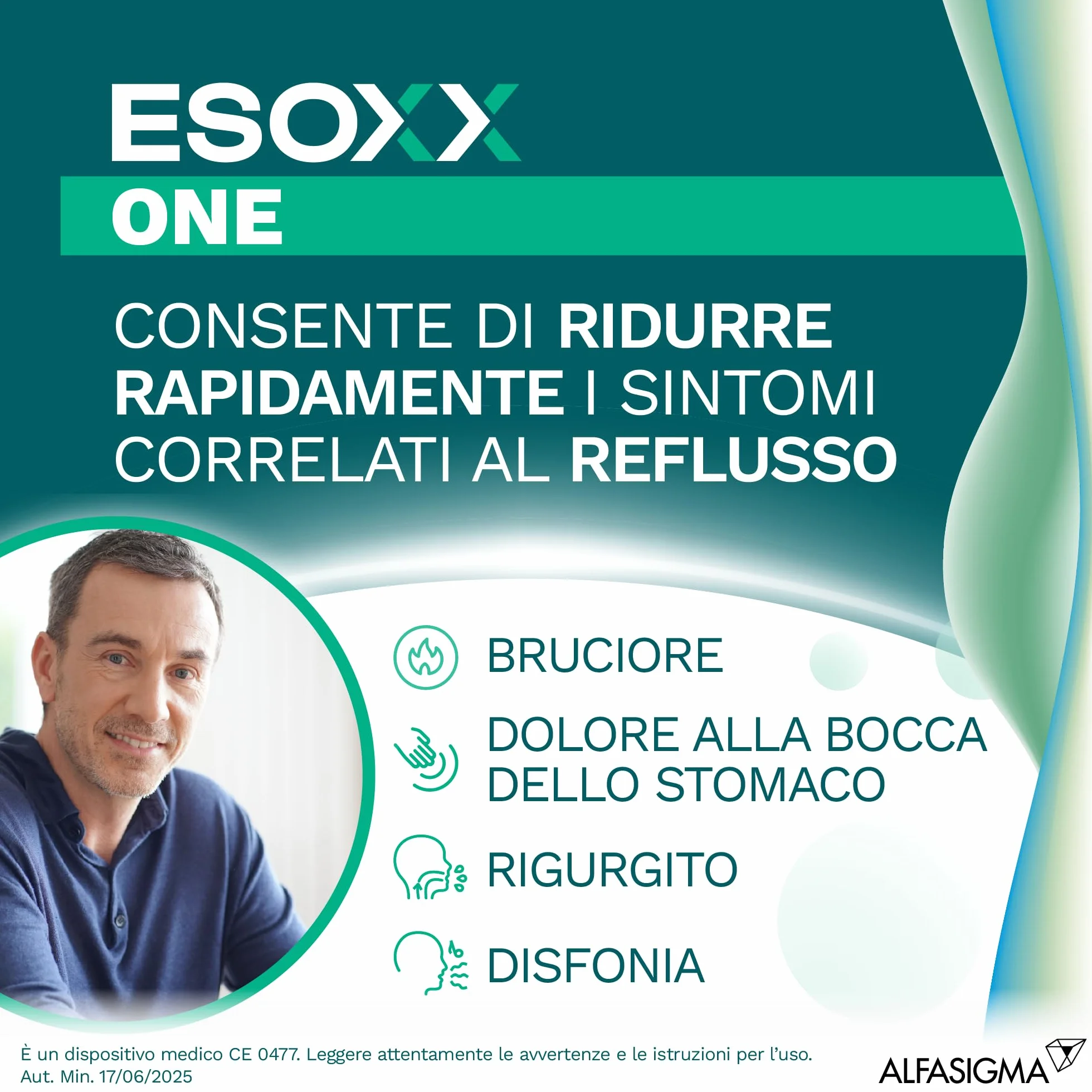 Esoxx One Dispositivo Medico Reflusso Gastro-Esofageo 20 Bustine Orosolubili