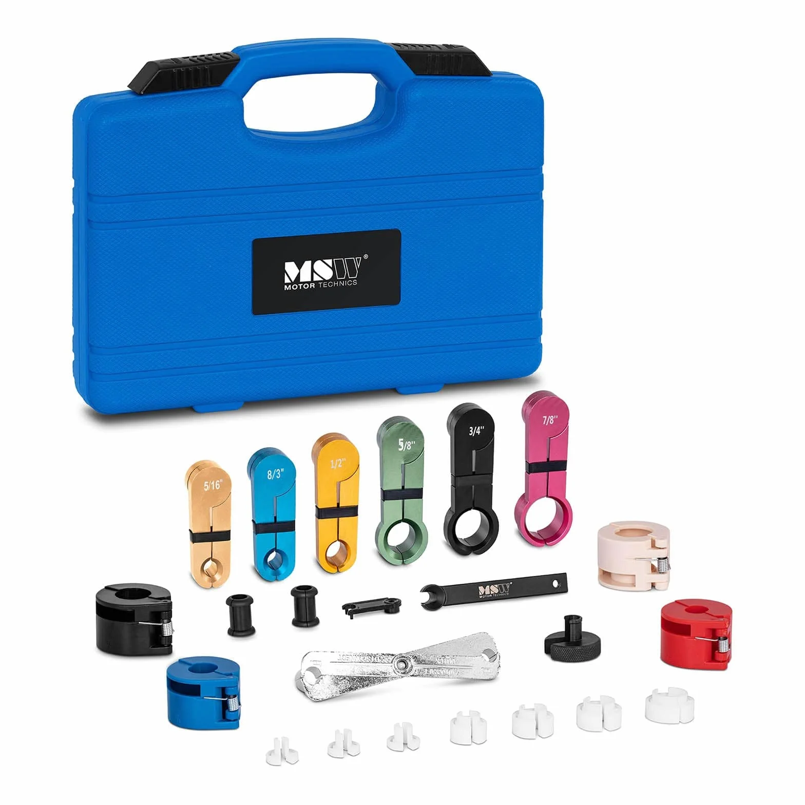 MSW Estrattore Tubi per Tubi di Condizionatore Carburante E Ventilazione MSW-ARC-11 (Set 23 Pezzi, Valigetta)