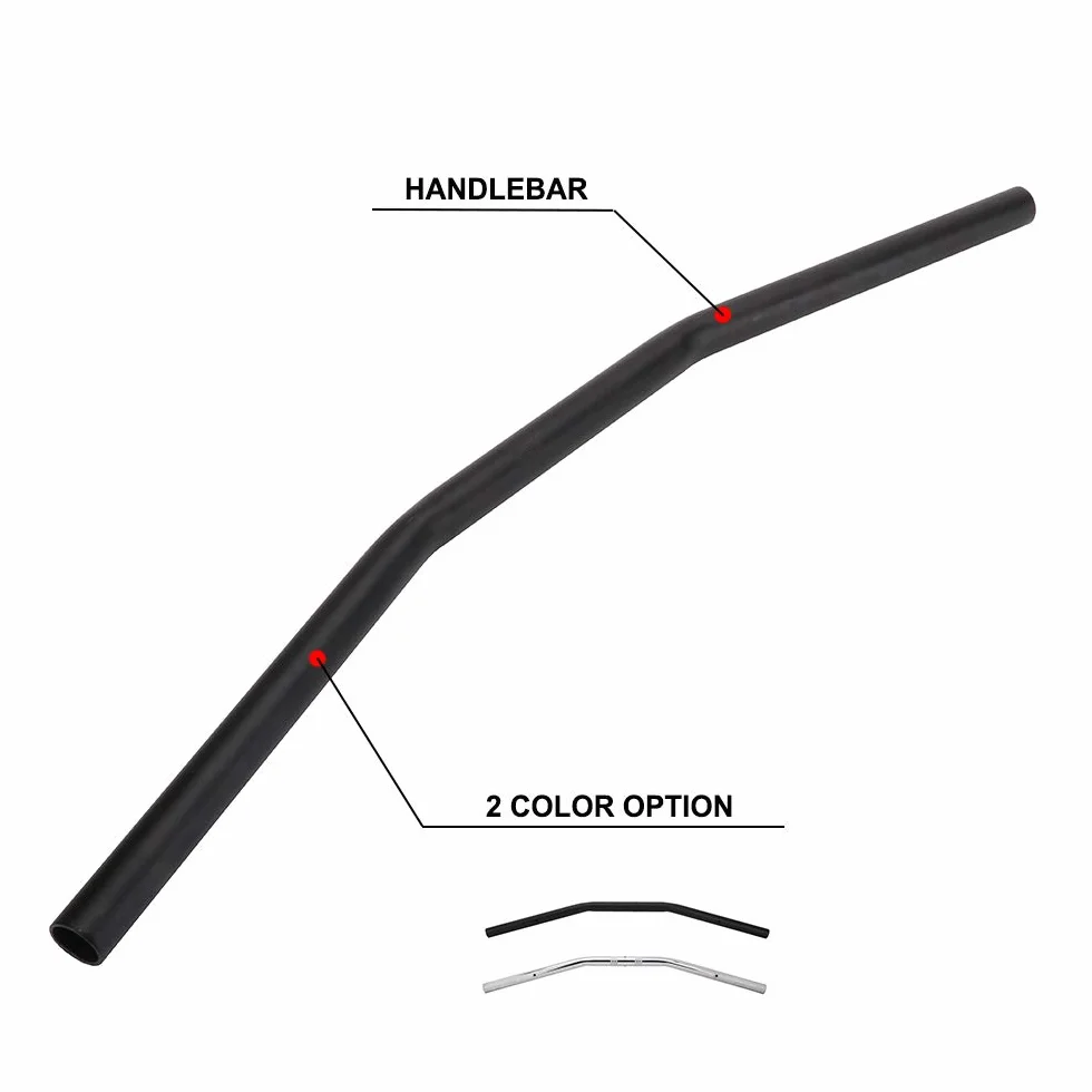 Manubrio Moto Drag Bar 25mm 7/8" Nero Do Sportster Cruiser XL 883 1200
