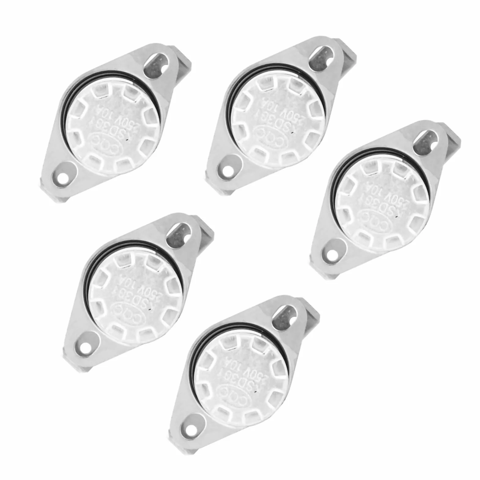 5 Pz Ksd301 Interruttore Di Controllo Termico Della Temperatura Del Termostato 250V10A No Interruttore Termico Del Termostato Di Controllo Della Temperatura Dell'Interruttore