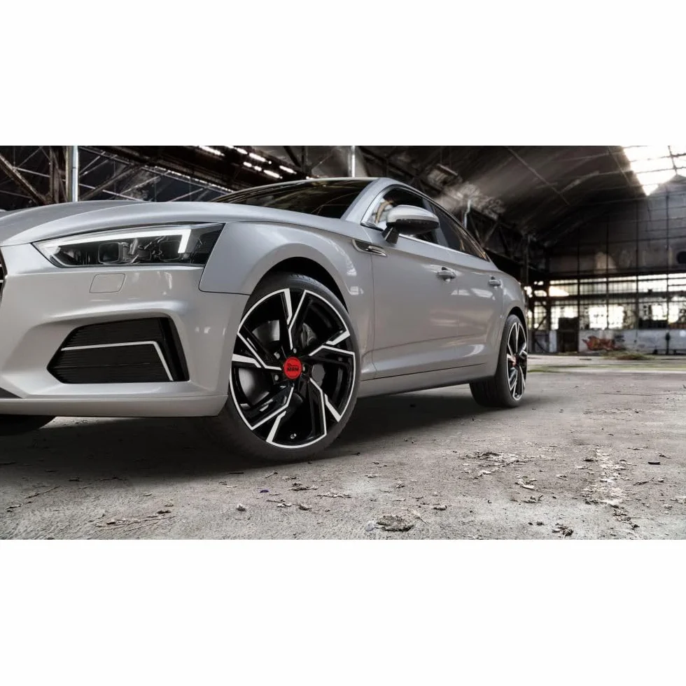 4 Cerchi in lega compatibili per VW Golf 5 6 7 7,5 8 8,5 passat tiguan scirocco 18 pollici rs6 nero lucido