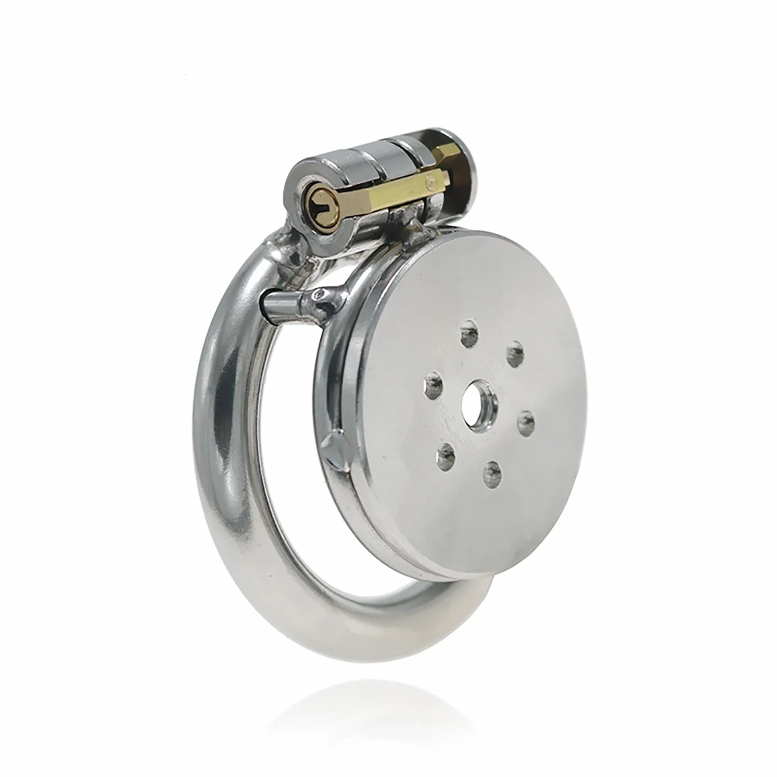 Flat Chastity Cage Uomo Small Metal Cock Cage Erotici Sexy Per Coppie (45MM)