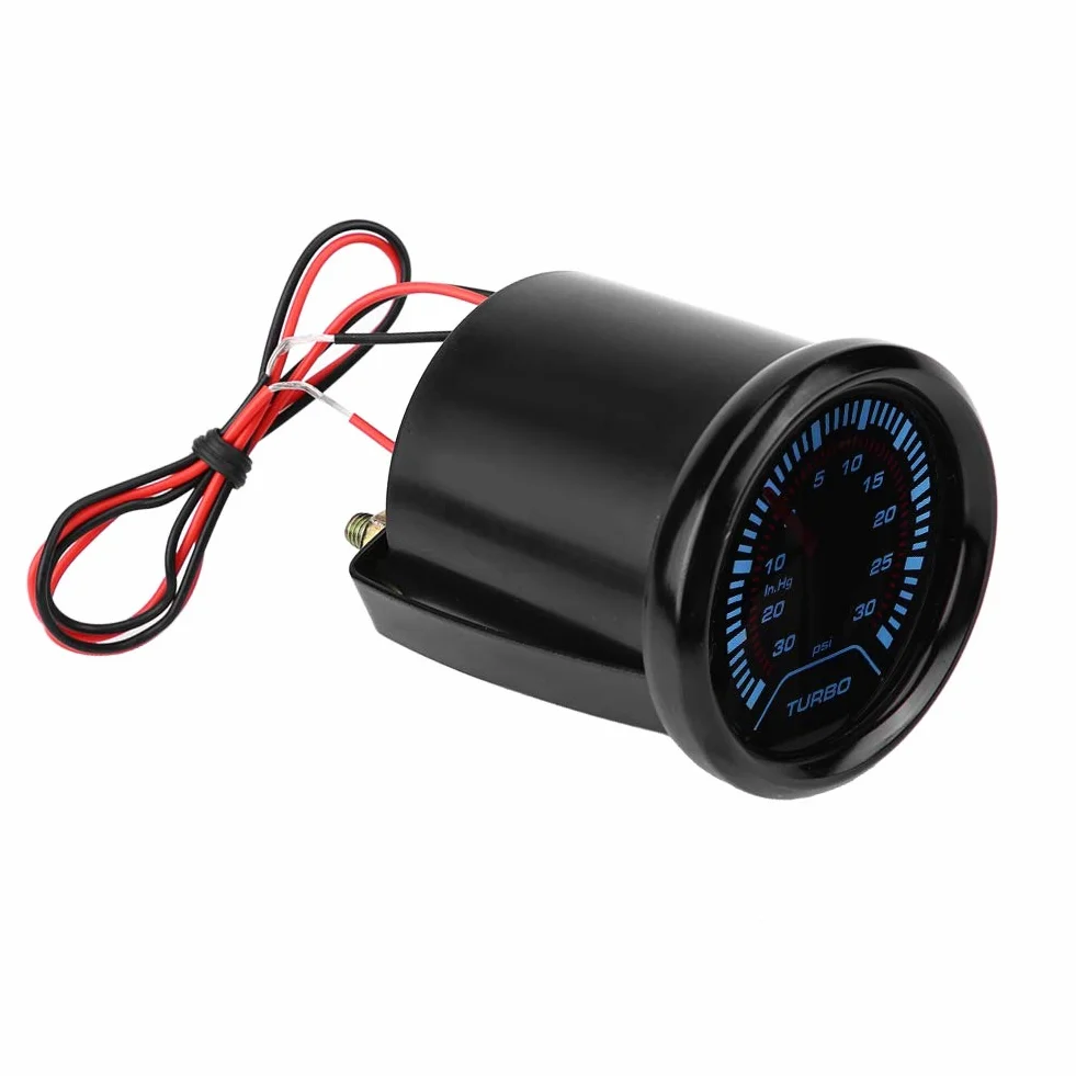 Manometro Turbo Boost, quadrante fumé universale 52 mm, quadrante turbo Boost Turbo