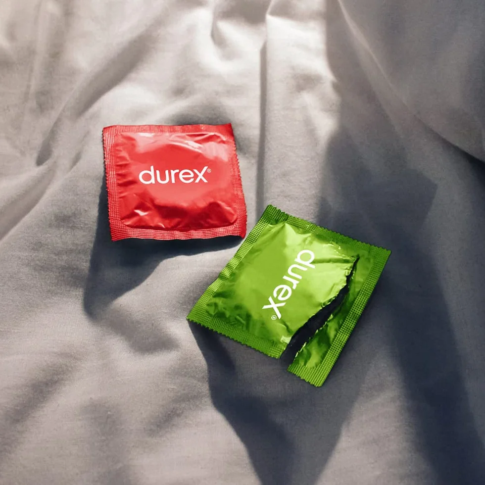 Durex Mix Sorpresa Preservativi Sottili con Rilevi e Nervature 30 Profilattici