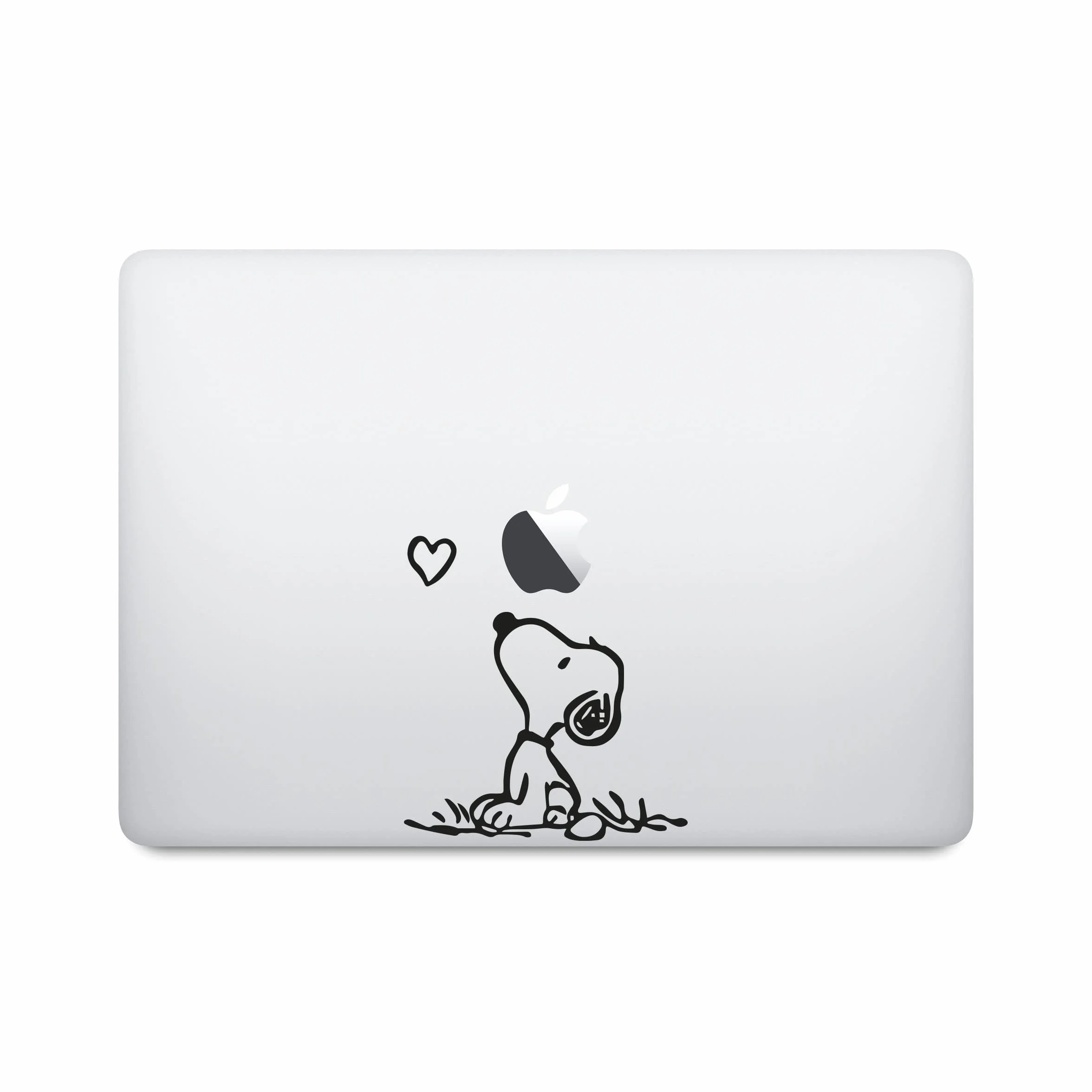 Gesar Adesivo per auto e moto Snoopy 9 x 11 cm Nero