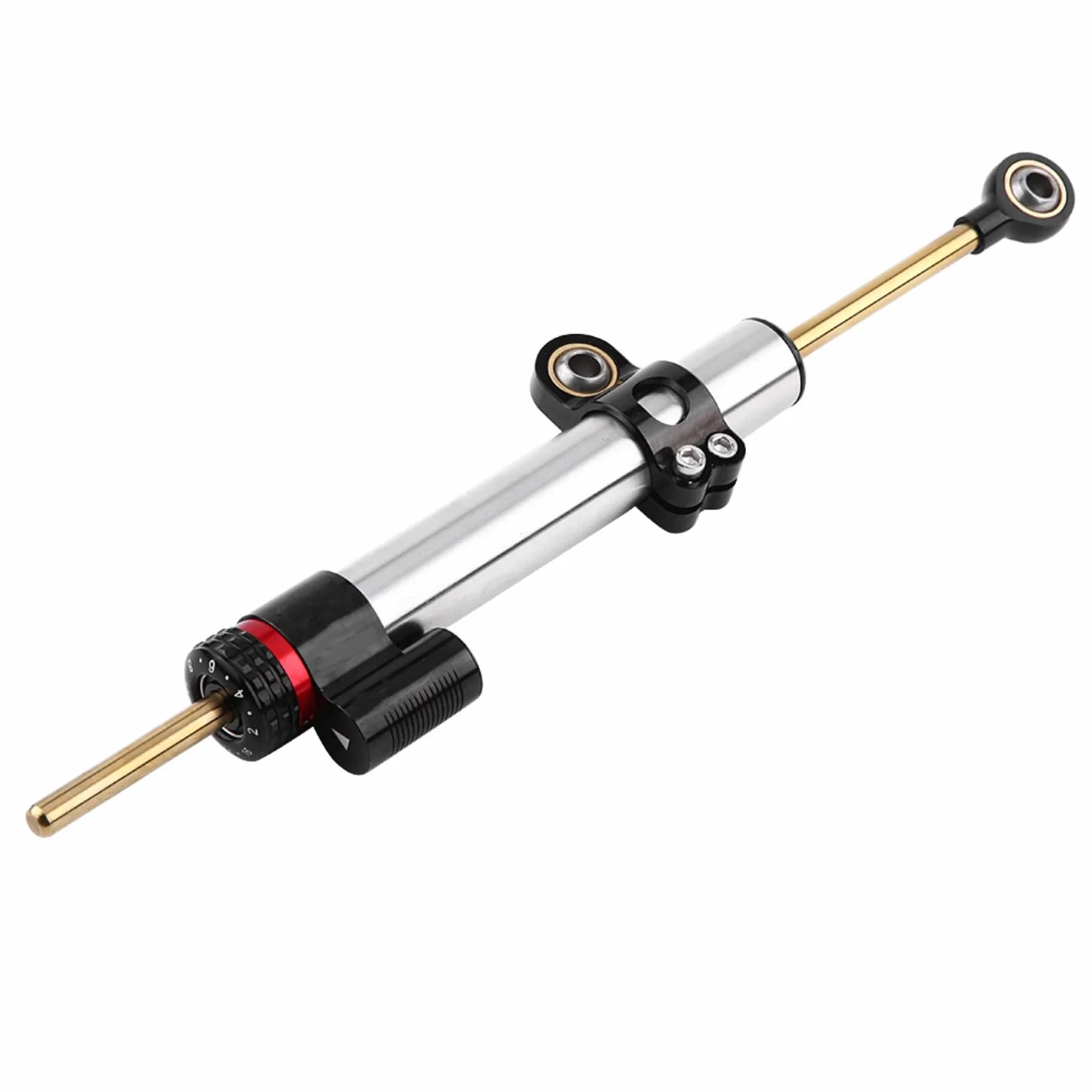EBTOOLS per ammortizzatore di sterzo moto per steering damper per steering damper motorcycle Stabilizzatore in alluminio universale regolabile dell'ammortizzatore dello sterzo del motociclo del