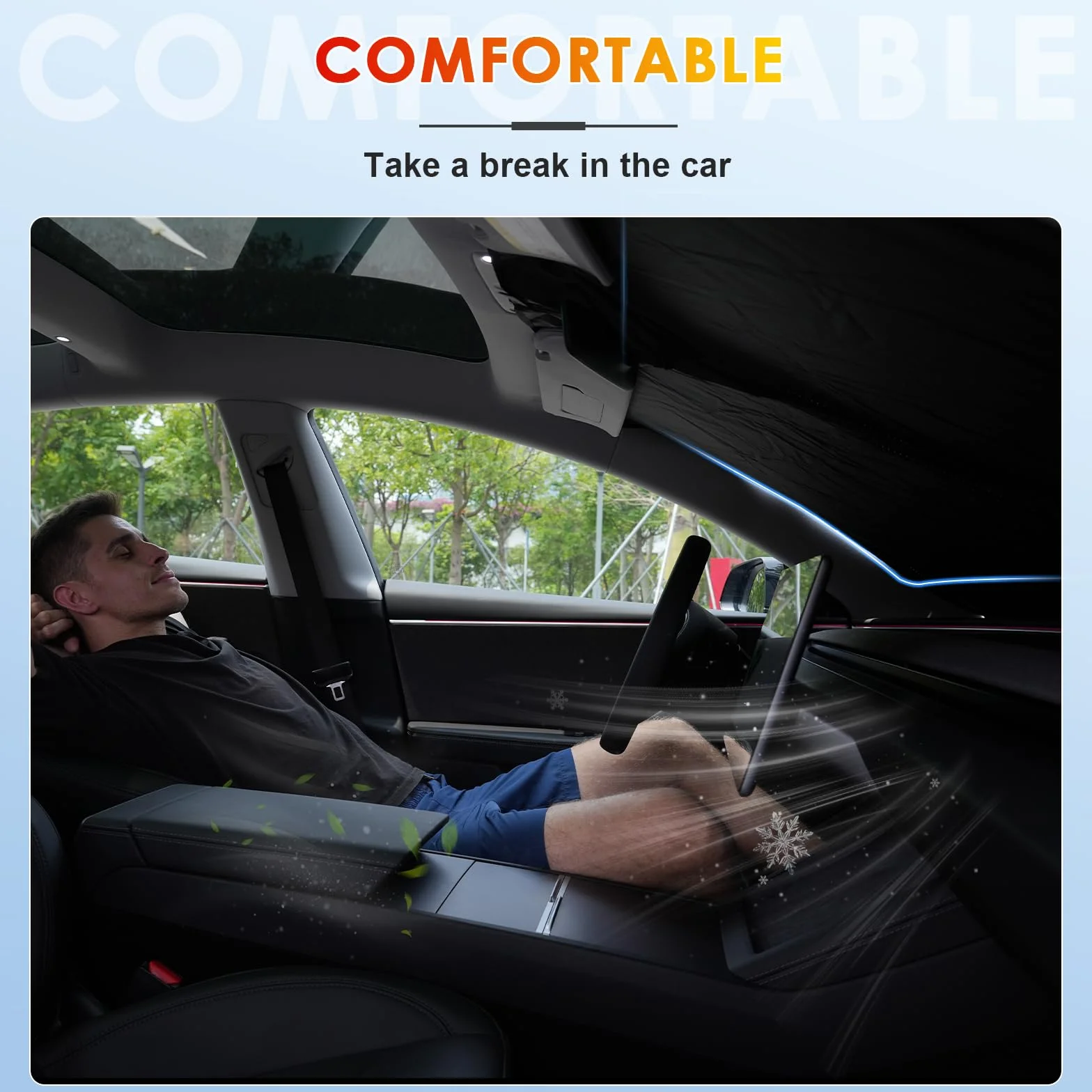 [Aggiornamento] BSTW Parasole Pieghevole per Fiat Panda Cross/City Cross/Hybrid 2020-2025 Copri Parabrezza con Protezione UV e Termica Parasole Panda Accessori