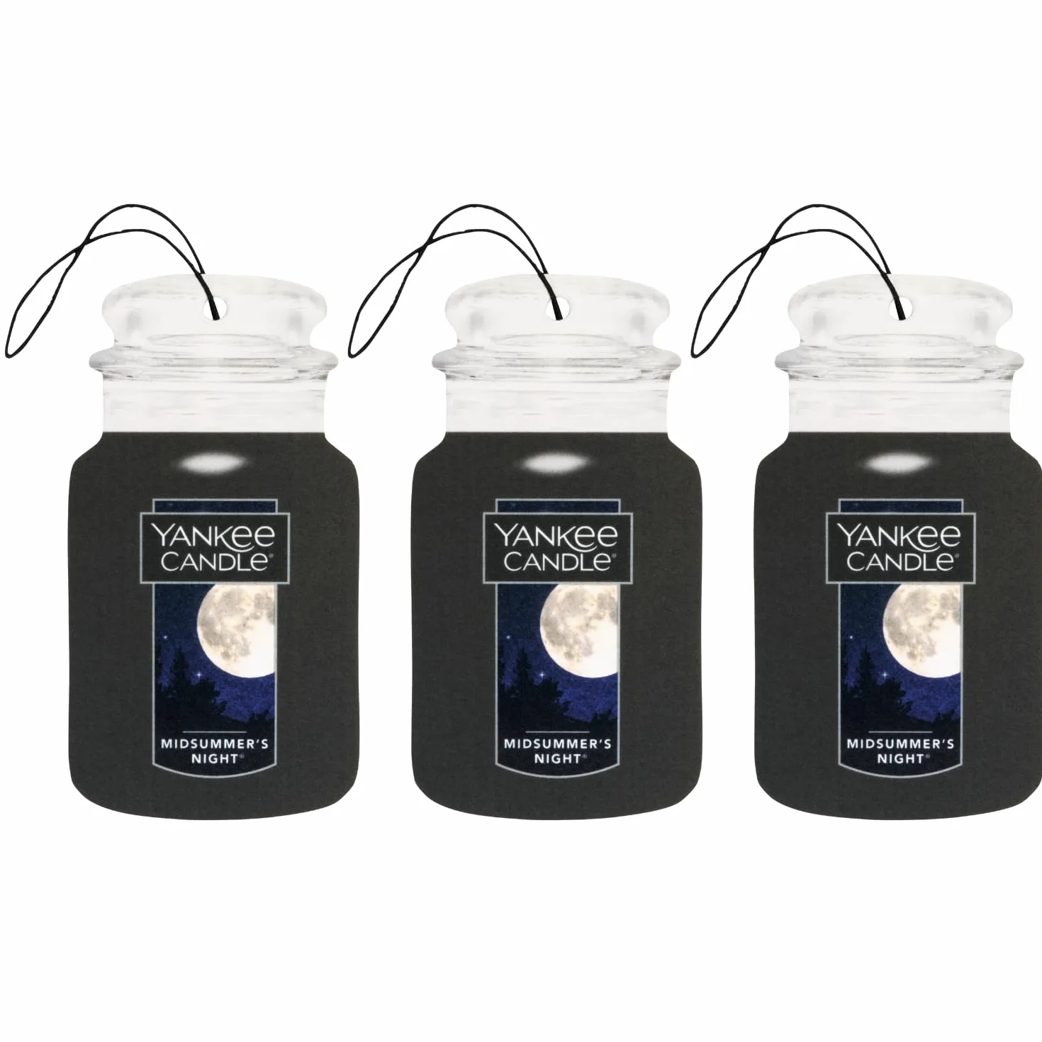 Yankee Candle Car Jar Profumatore per auto Notte di mezza estate Confezione da 3