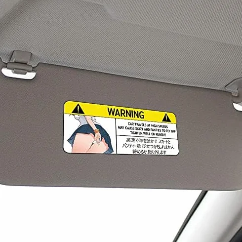 Adesivo per auto divertente da 13 cm per mutandine, adesivo in vinile JDM, anti-graffio, decorazione per finestre e pareti, 1 pezzo