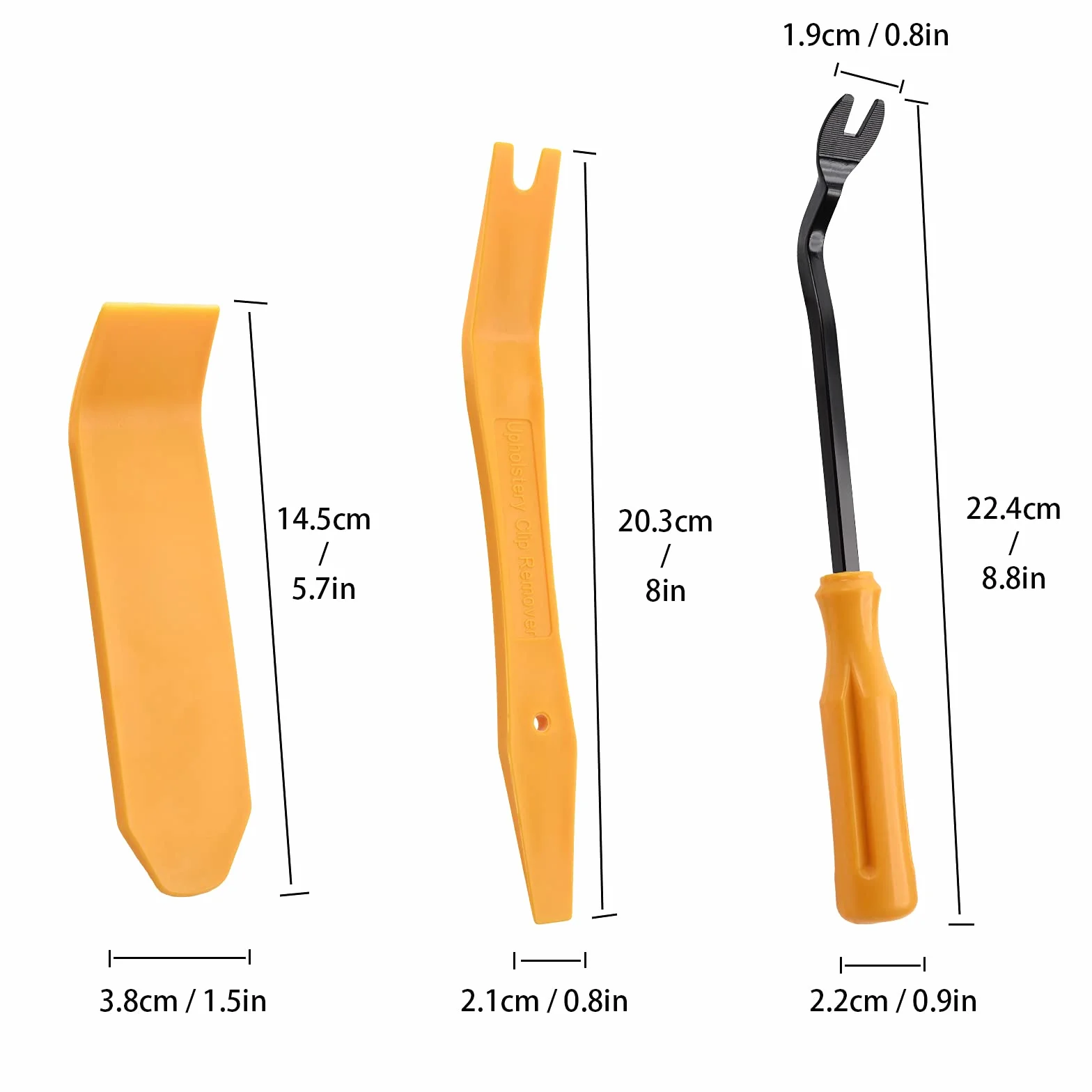 FOSHIO Set di 6 strumenti per smontaggio auto, strumenti per la rimozione della tappezzeria interna per set di cunei per modanature, per strumenti di rimozione e riparazione automotive per cruscotto