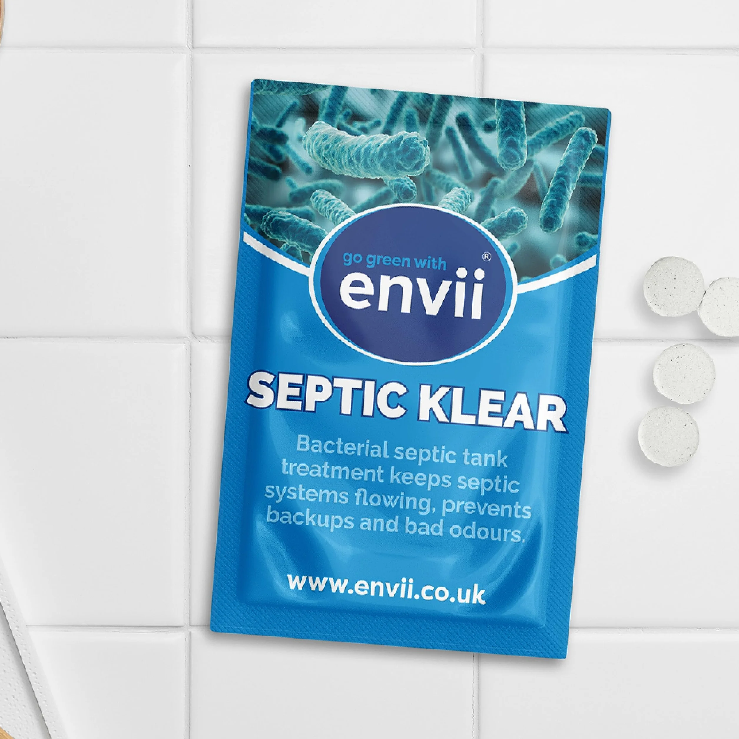 Envii Septic Klear Enzimi per Fosse Biologiche Pastiglie Trattamento 12 mesi