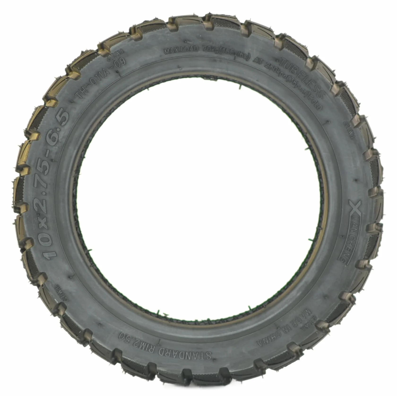 Pneumatico Tubeless 10x2,75-16,5 cm Compatibile con SmartGyro, Zwheel, UrbanGlide, Kukirin