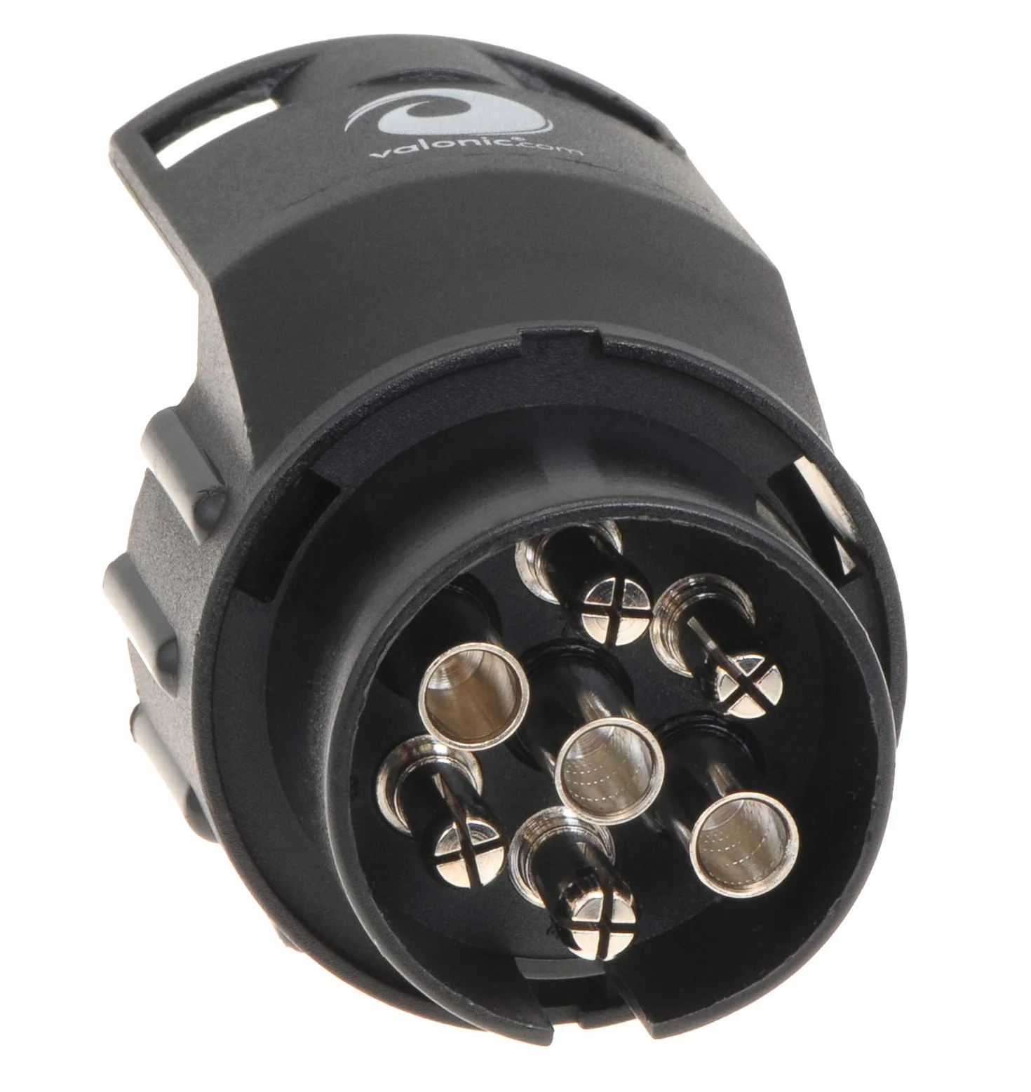 Valonic Adattatore 7 a 13 Poli per Gancio di Traino Nero