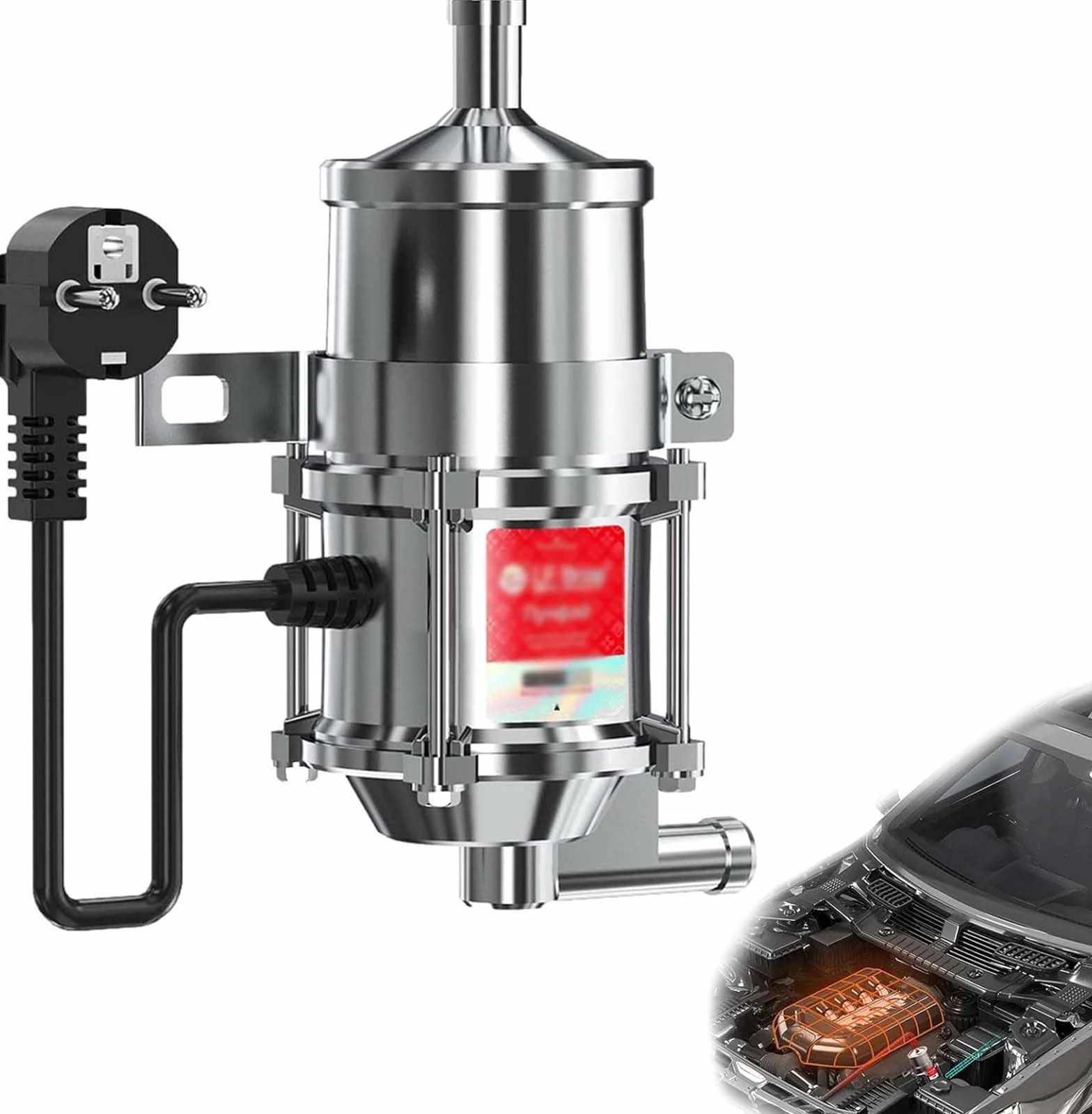 FJAUOQ Preriscaldatore del Motore Riscaldatore del Motore Diesel da 3000 W 220V‑240V 60°C-85°C Preriscaldatore del Riscaldamento del Parcheggio dell'auto,E