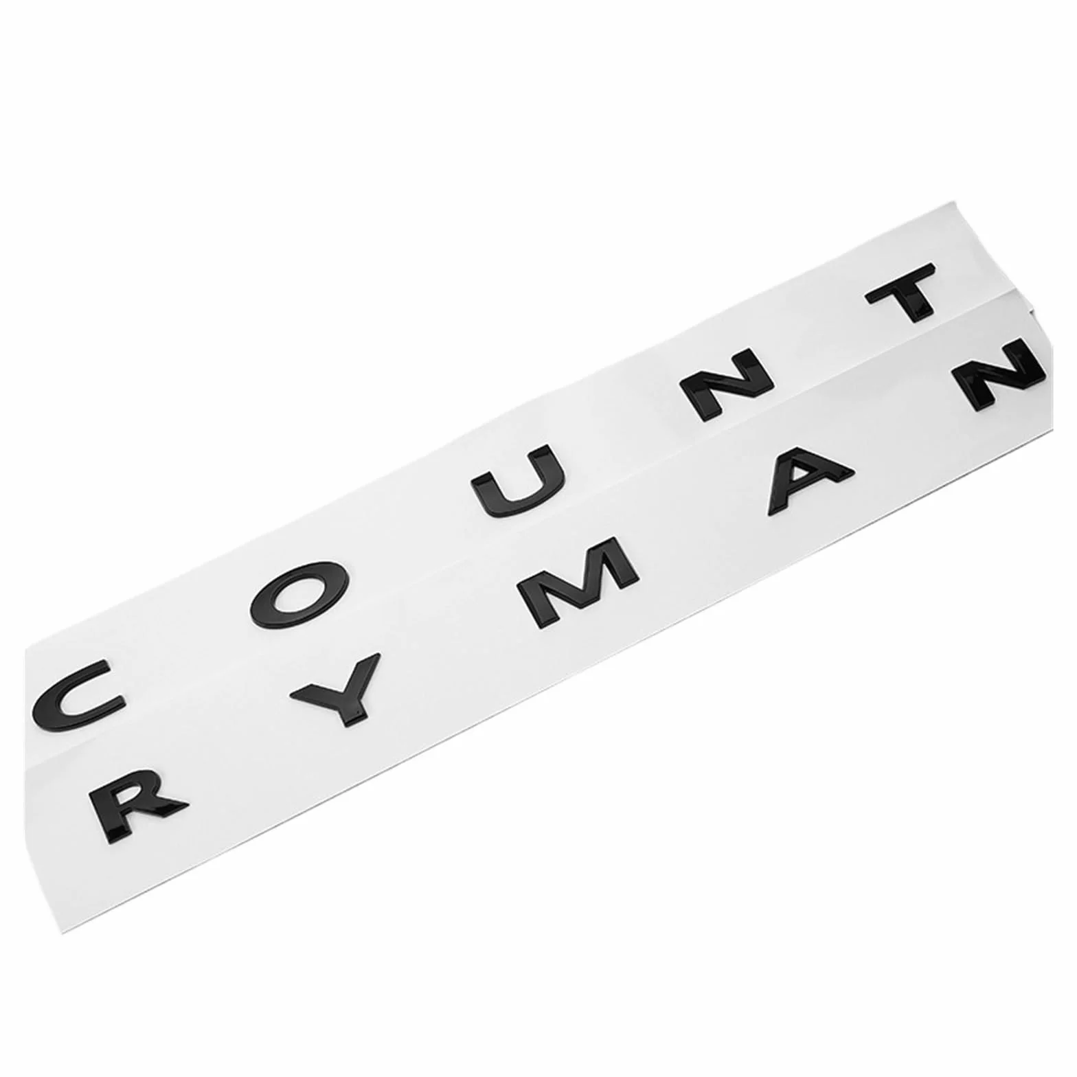 Adesivo con lettere e logo Clubman in ABS nero 3D, stemma Countryman for bagagliaio, accessori R60 F60(Chrome Countryman)