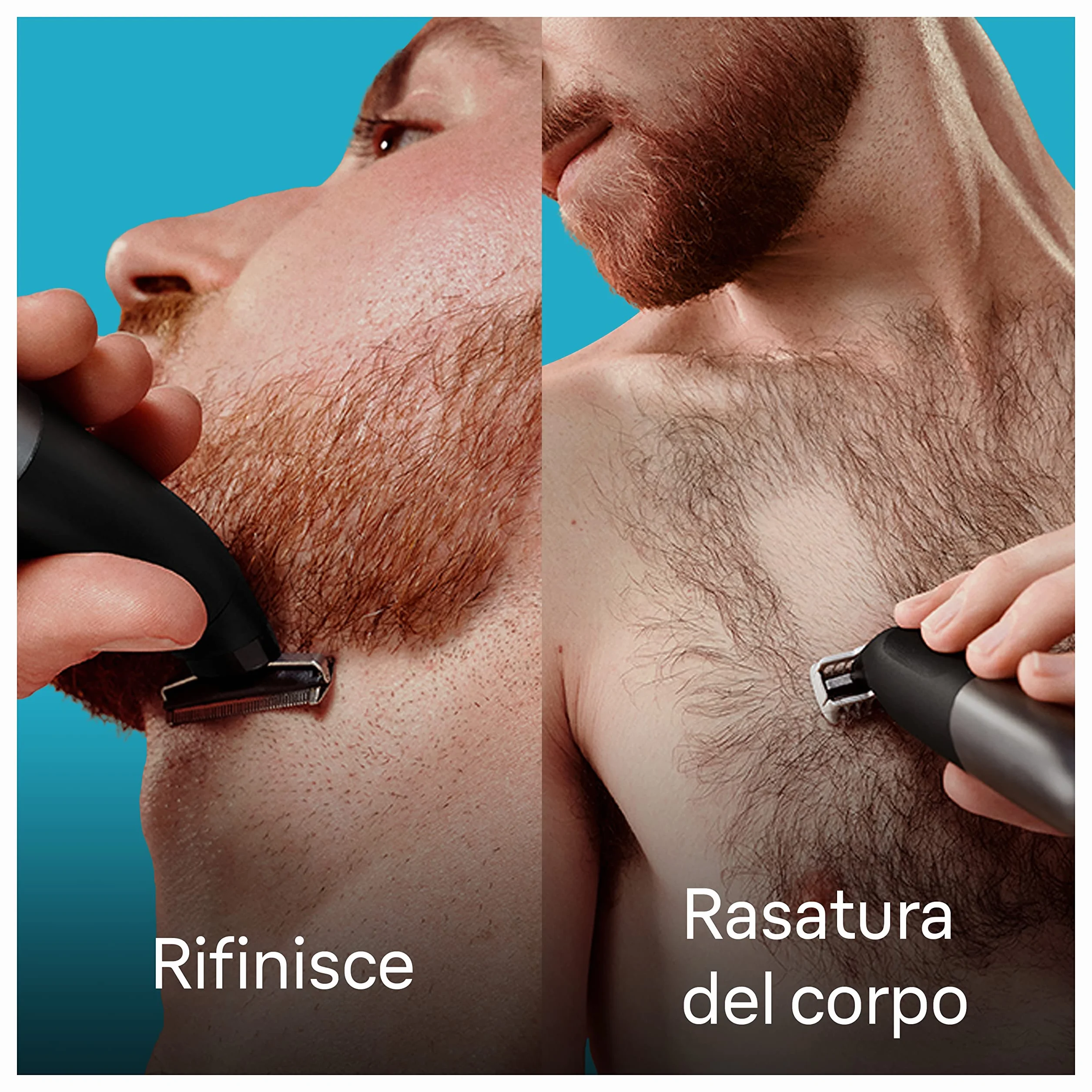 Braun Series X XT5200 Rasoio Elettrico Barba Capelli Lama 4D SkinShield 45 Minuti Senza Fili