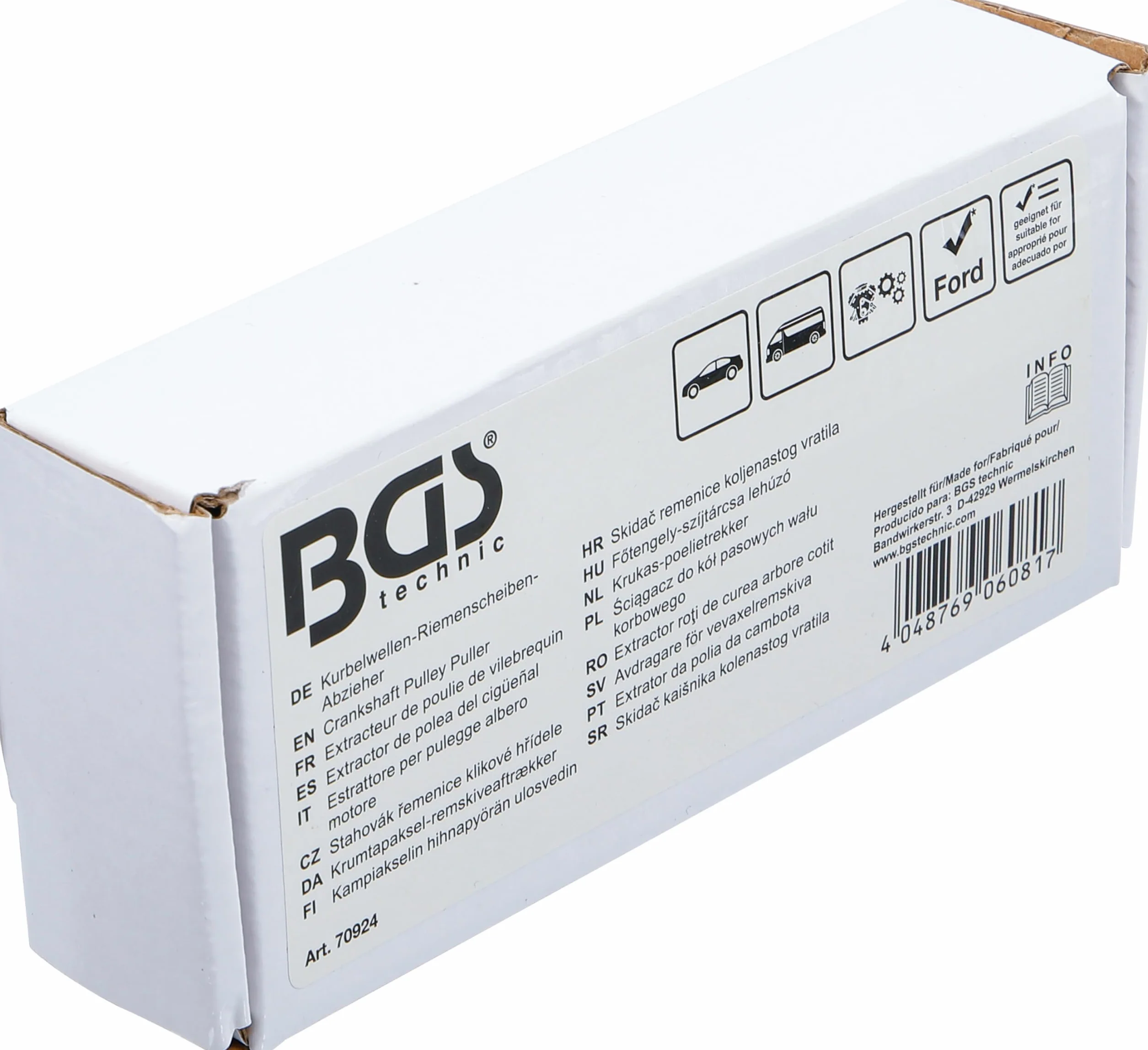 BGS 70924 | Estrattore per pulegge albero motore | per Ford 2.0 Ecoblue TDCi